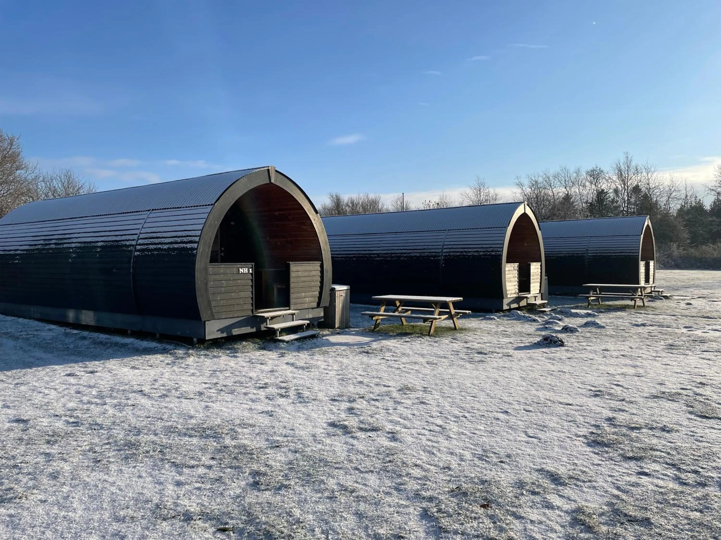 Winter in Vorbasse camping