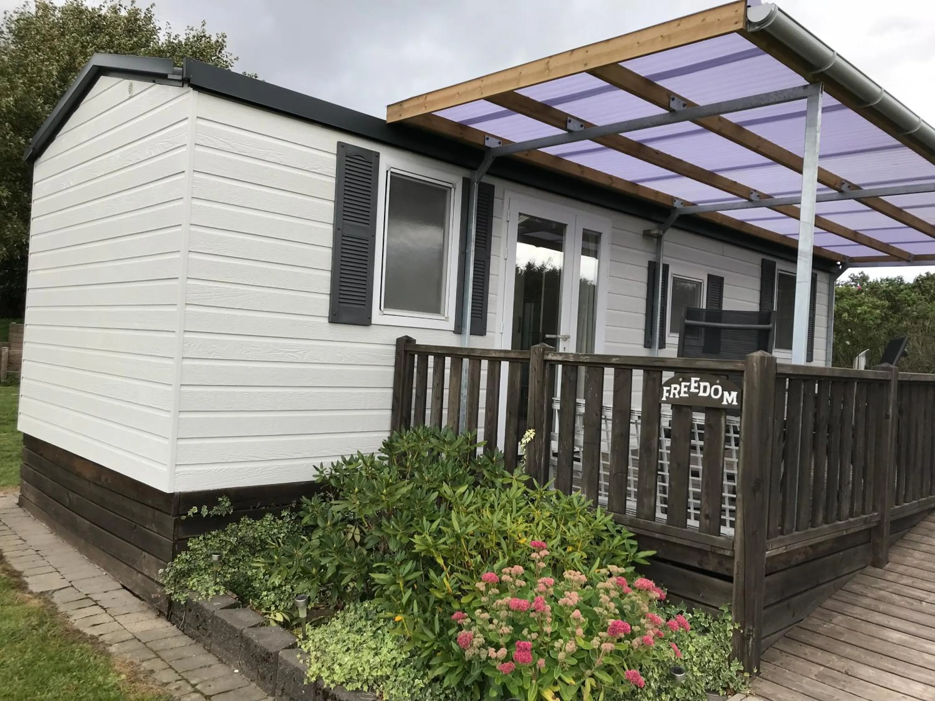 Facade/entrance in Vorbasse camping