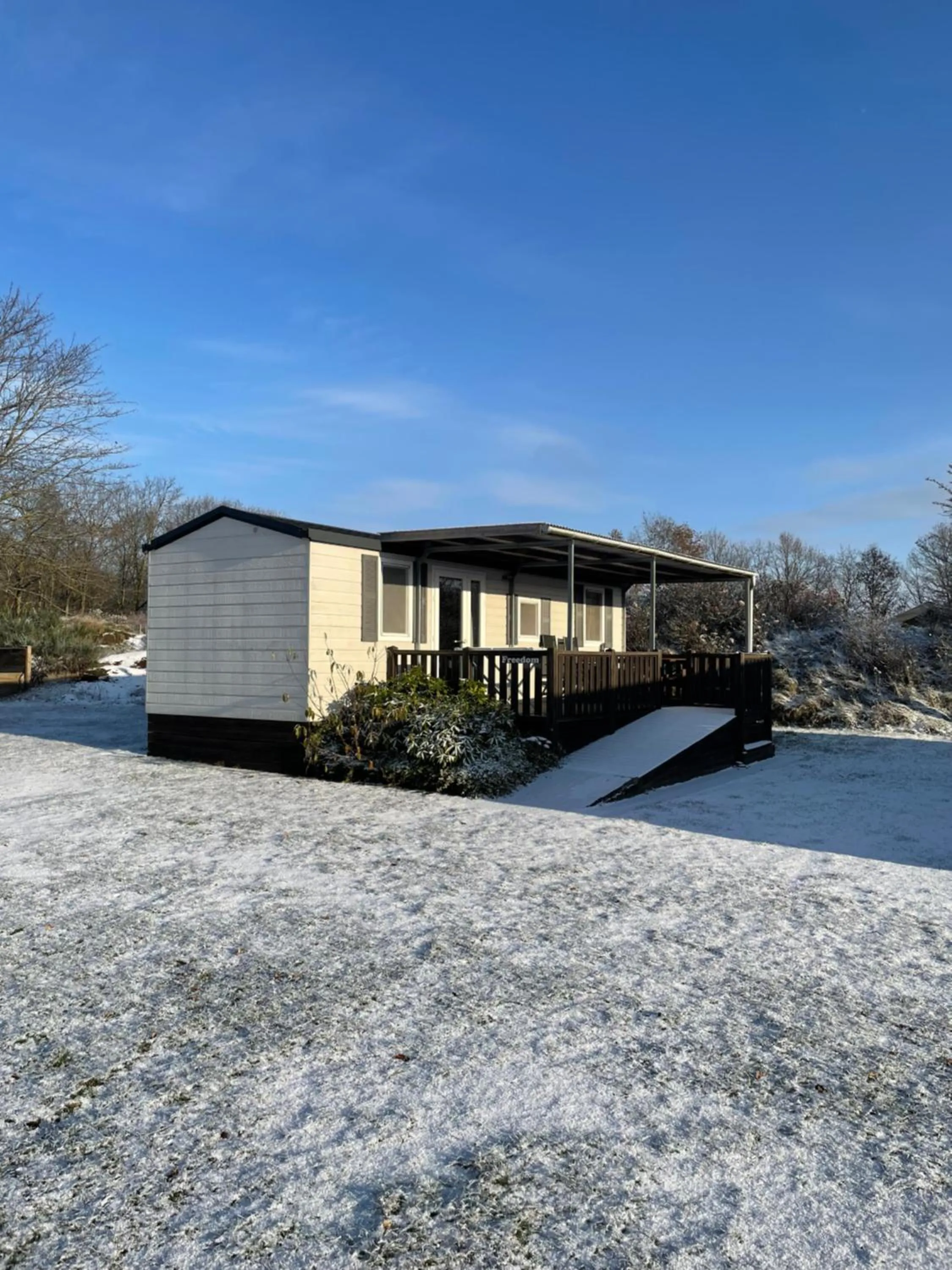 Winter in Vorbasse camping