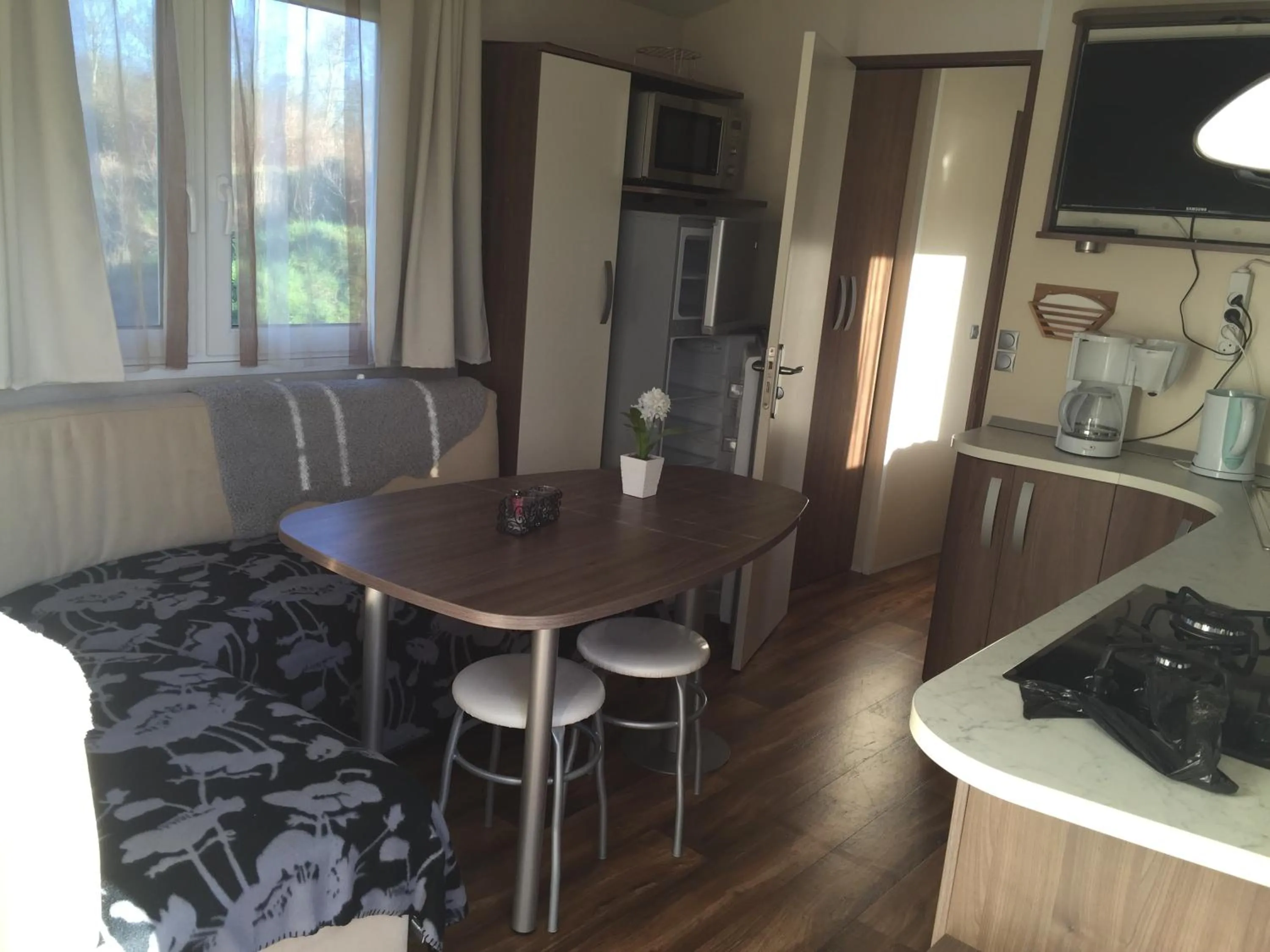 Seating area in Vorbasse camping