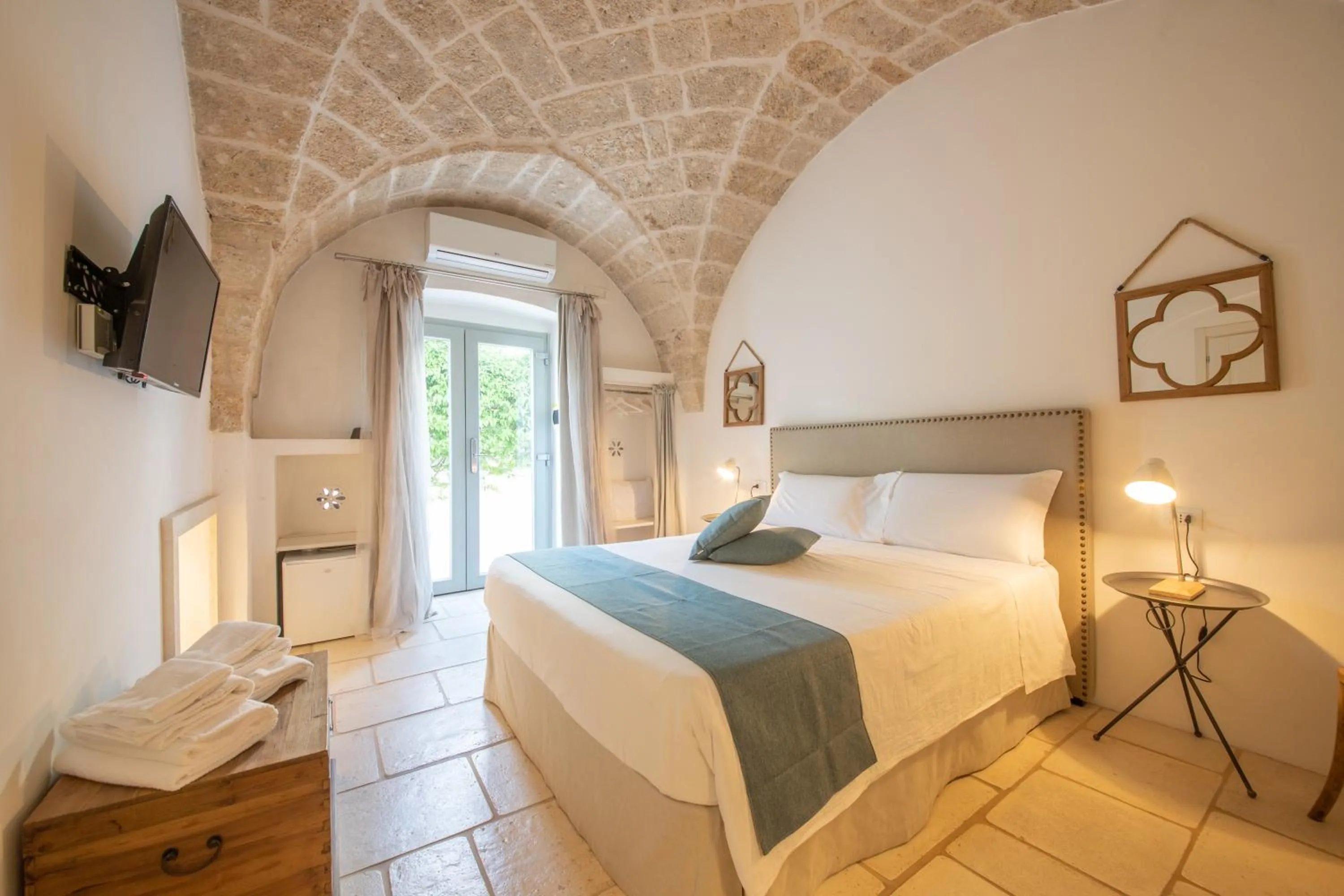 Bedroom, Bed in Masseriola Antiche Fogge by Apulia Hospitality