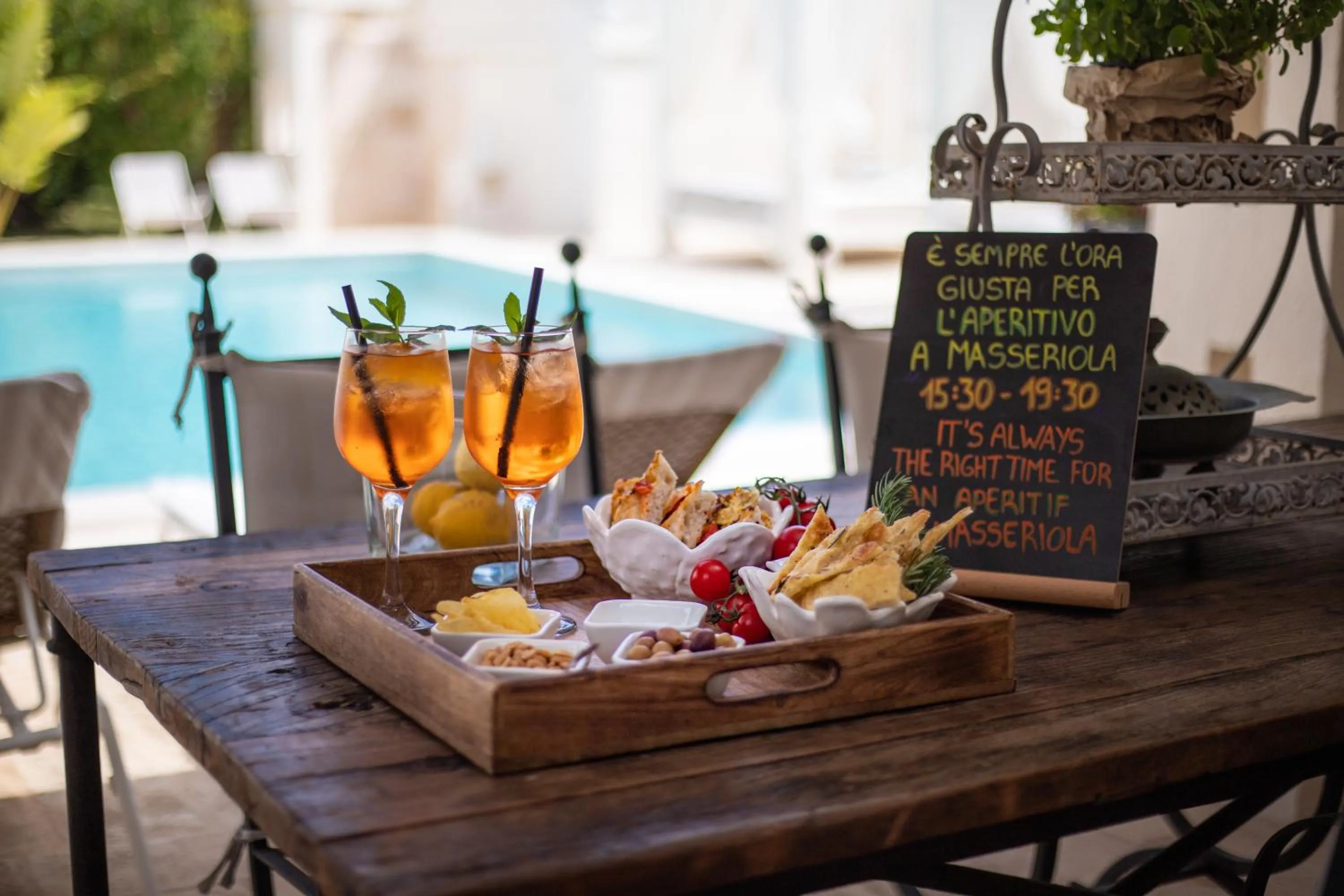 Food and drinks in Masseriola Antiche Fogge by Apulia Hospitality