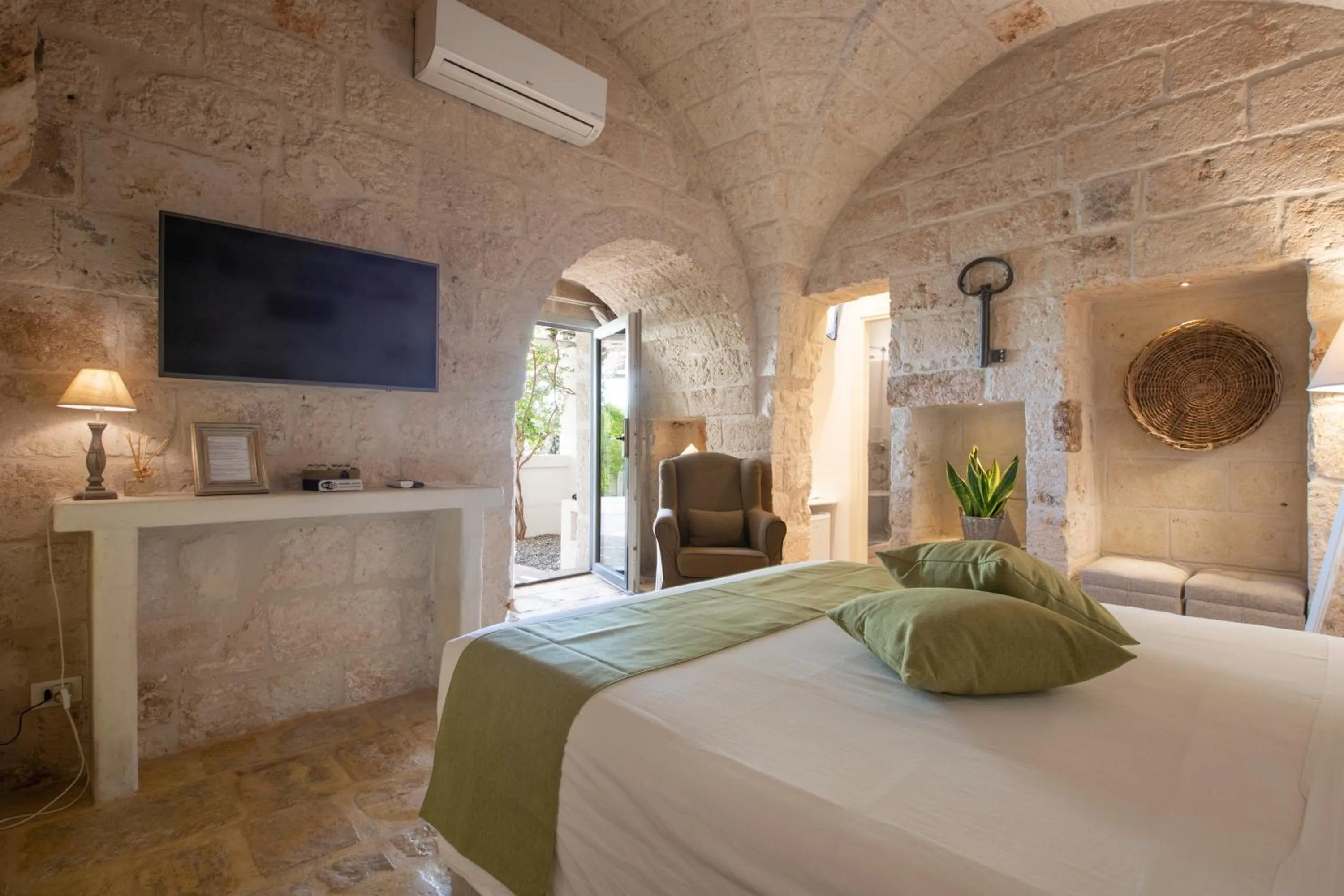 Bedroom, Bed in Masseriola Antiche Fogge by Apulia Hospitality