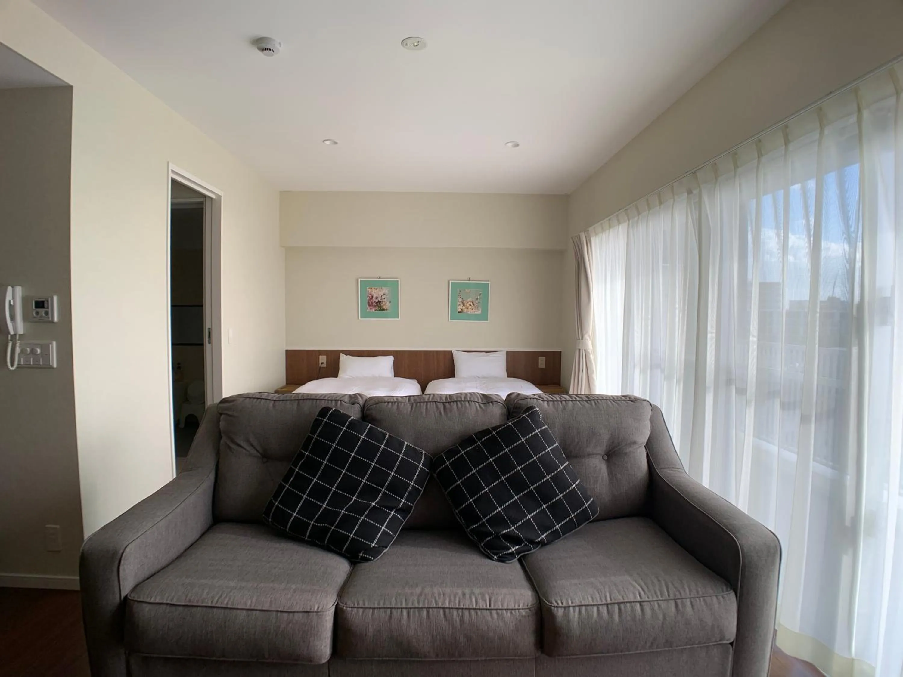 Living room, Bed in Seaside Condominium Rana Chatan