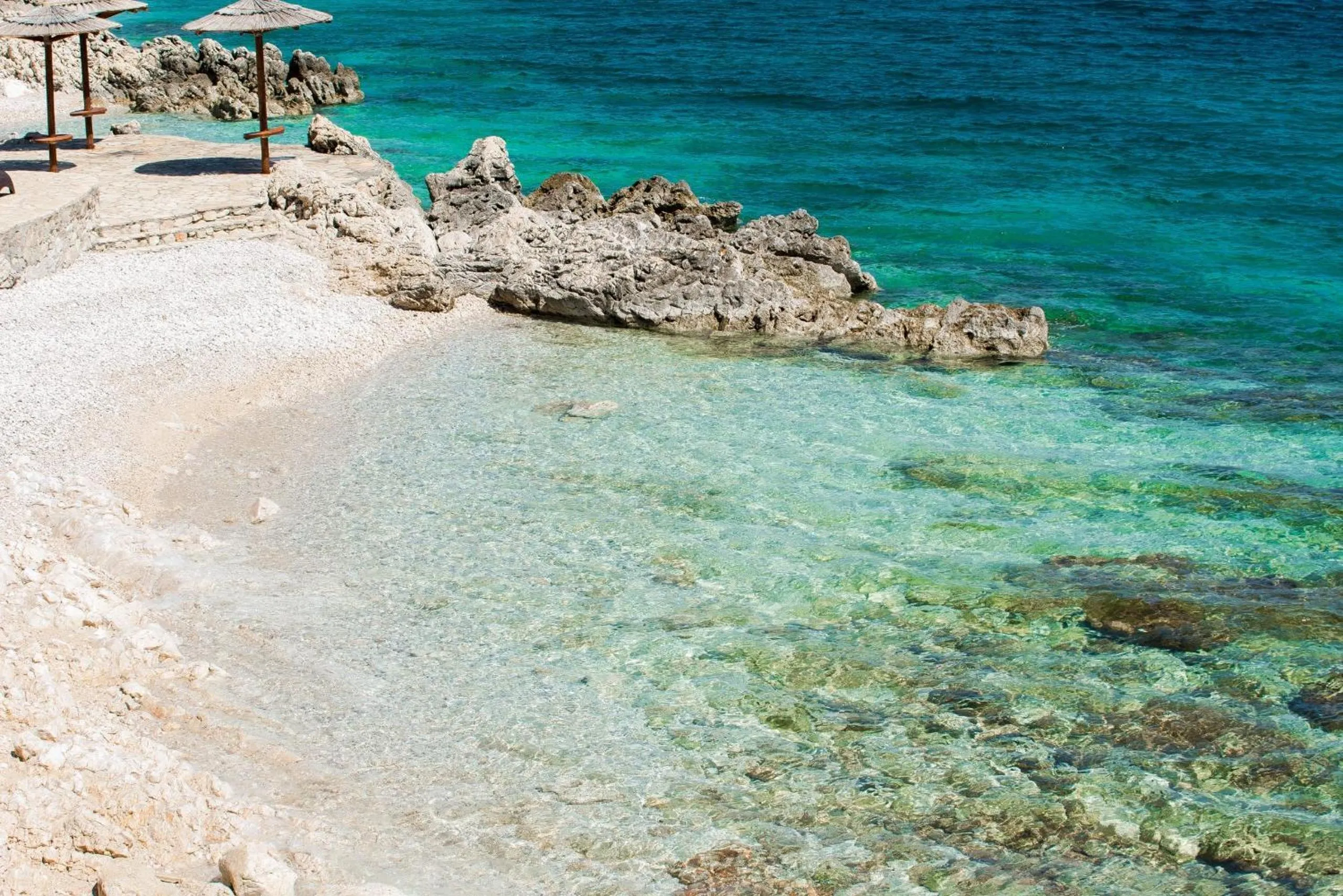 Beach in Apartment Zulijani Helis B5