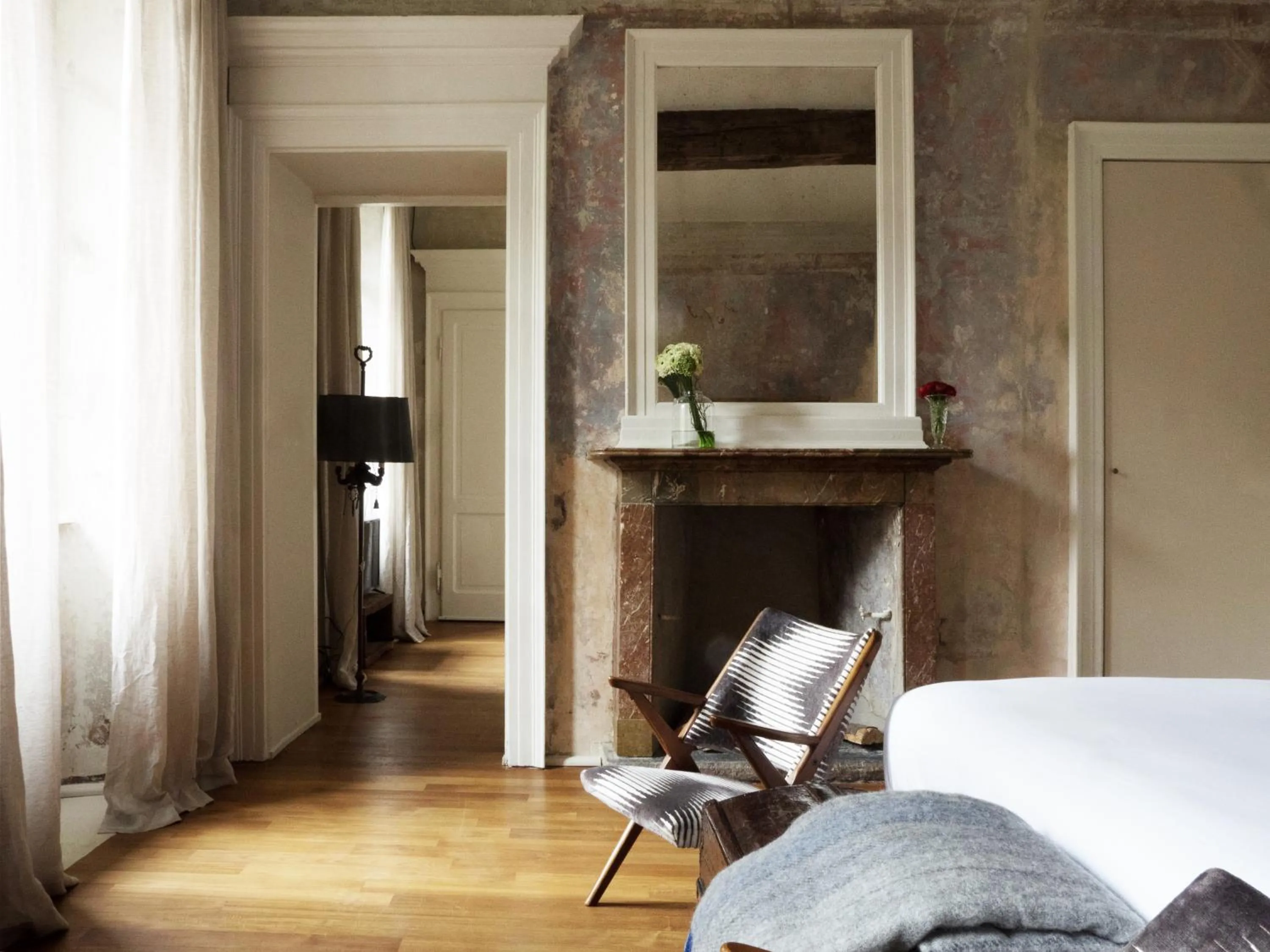 Photo of the whole room, Bed in Palazzo Albricci Peregrini