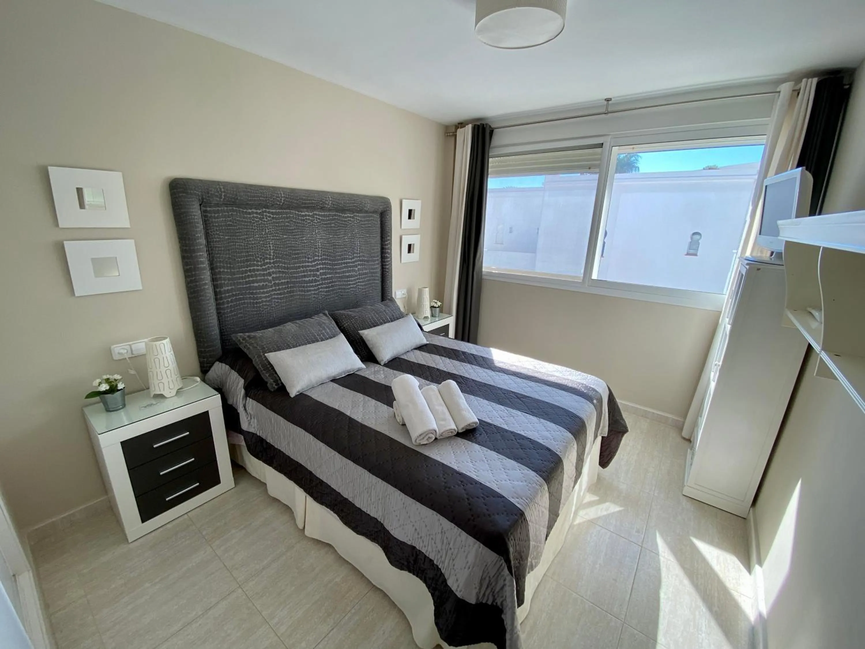 Bed in Apartamento Nautilus Beach