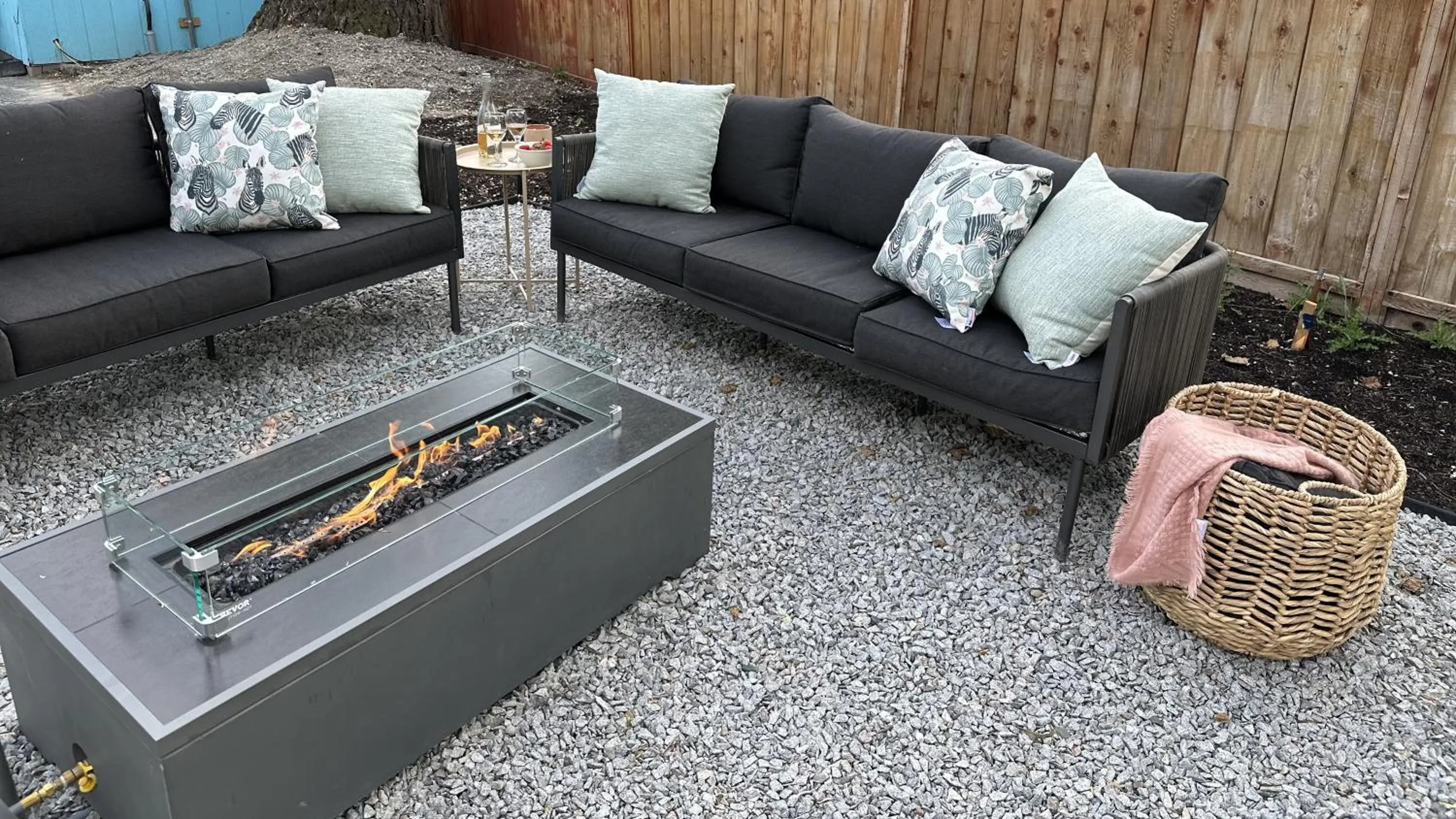 fireplace in Lakeside Villa & Nordic Spa