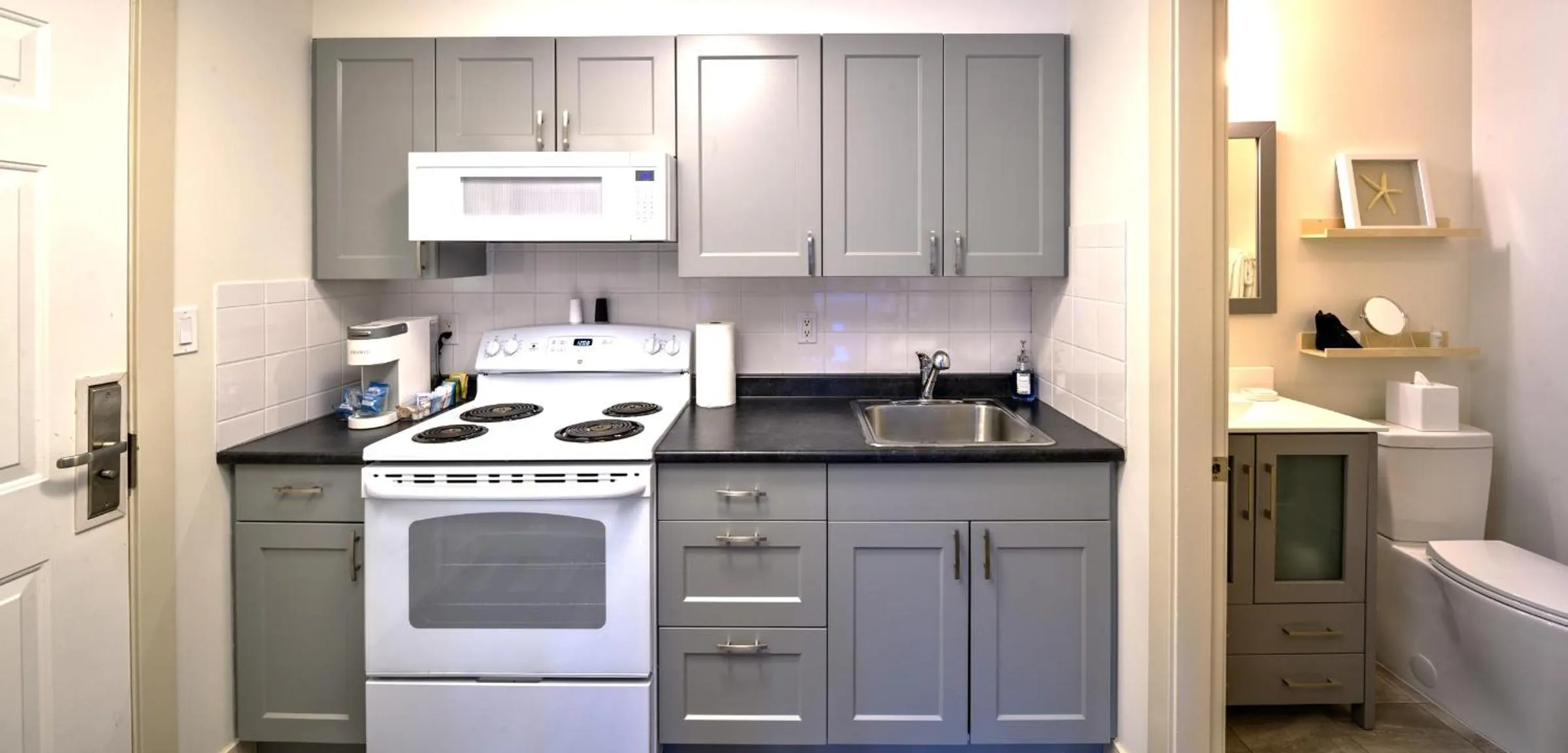 kitchen in Lakeside Villa & Nordic Spa