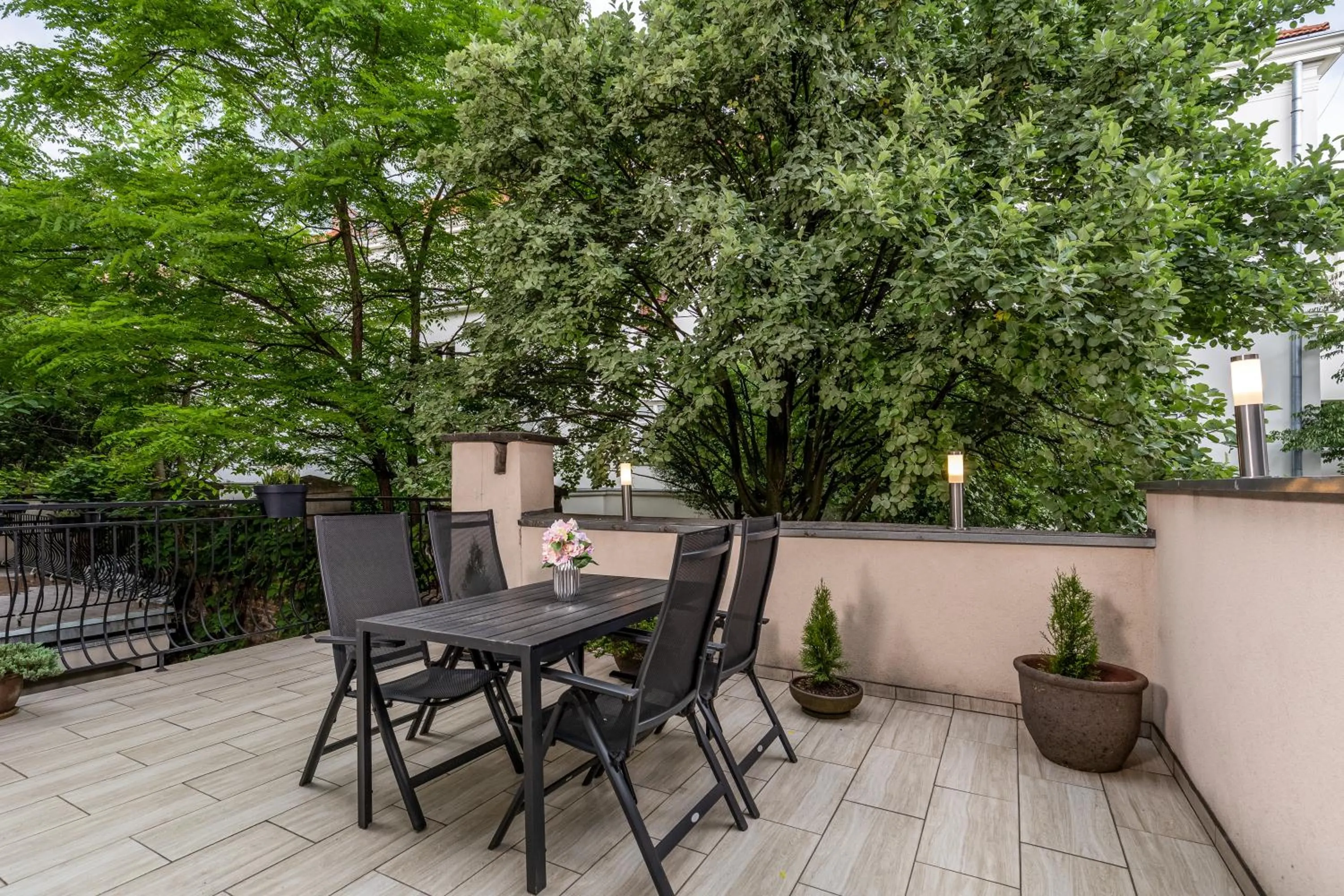 Balcony/Terrace in Z14 Boutique Residence - Krakow Old Town