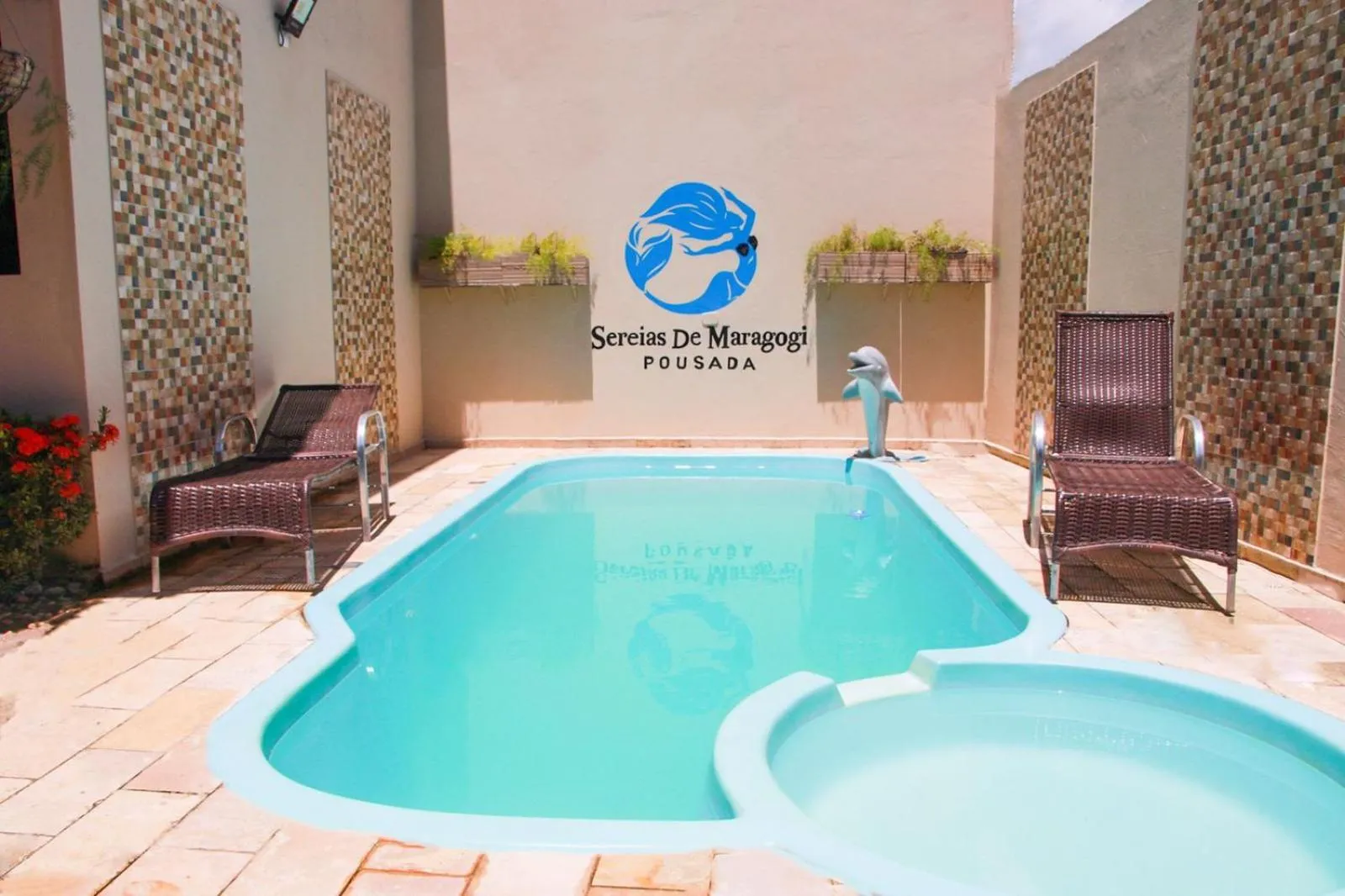 Swimming pool in Pousada Sereias de Maragogi