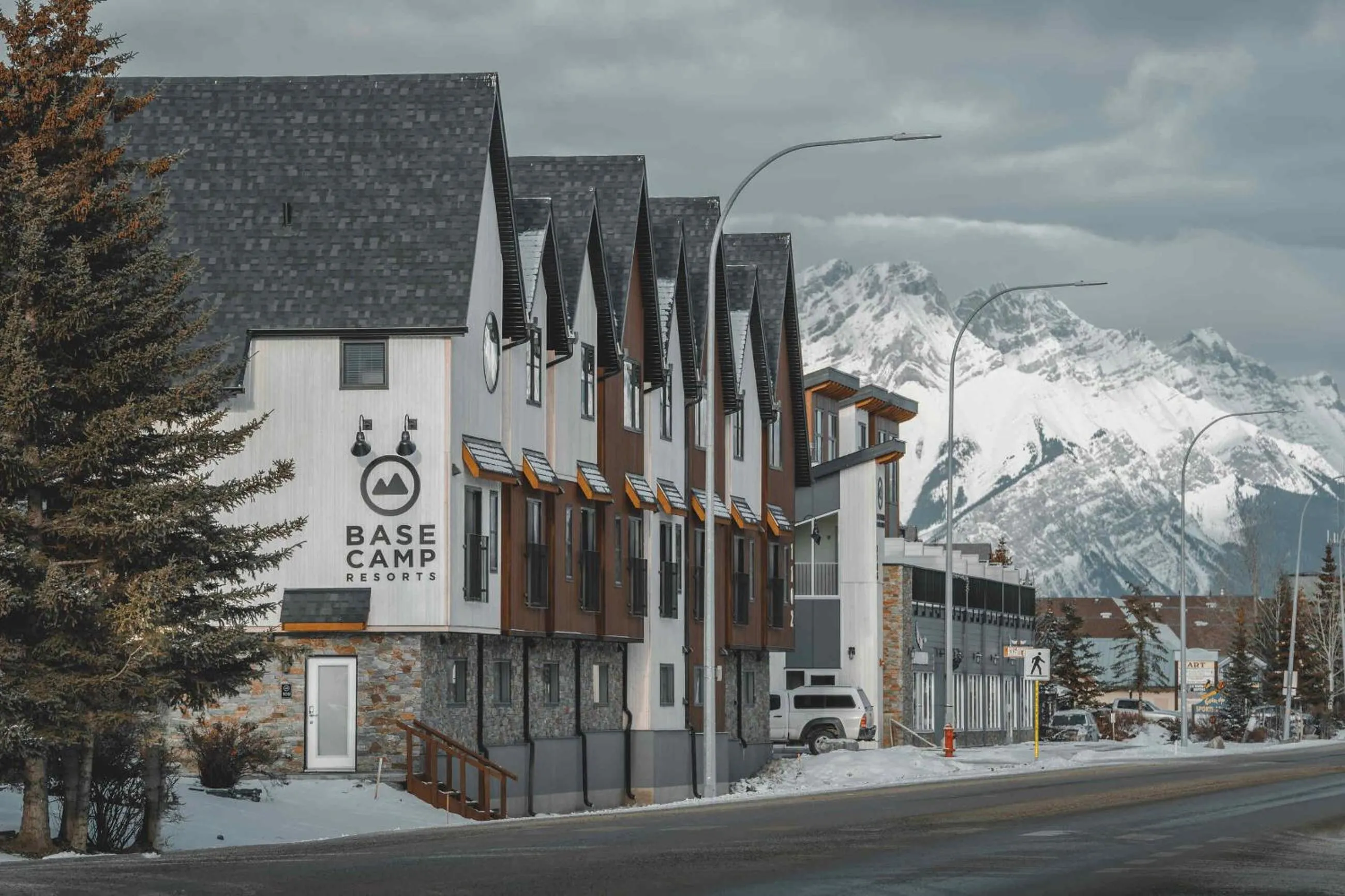 Property building in Basecamp Resorts Canmore