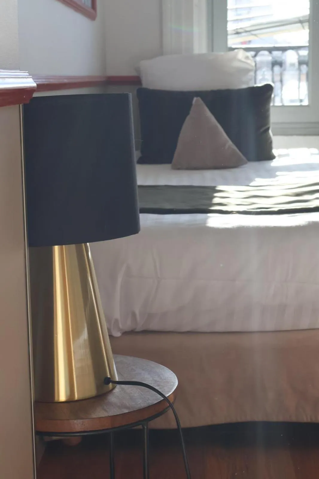 Decorative detail, Bed in Hotelo Lyon Charité