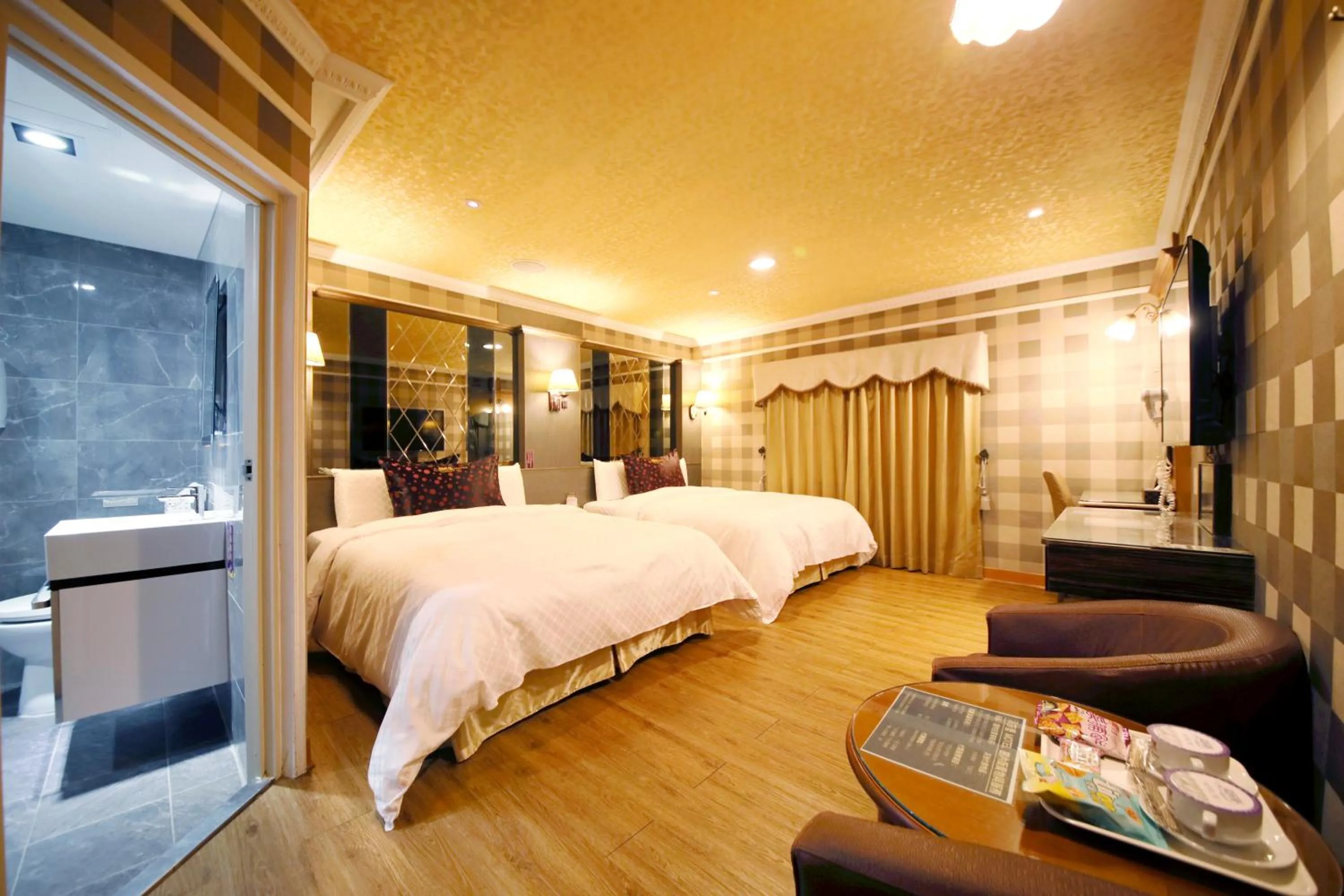 Bed in Wen Sha Bao Motel-Xinying