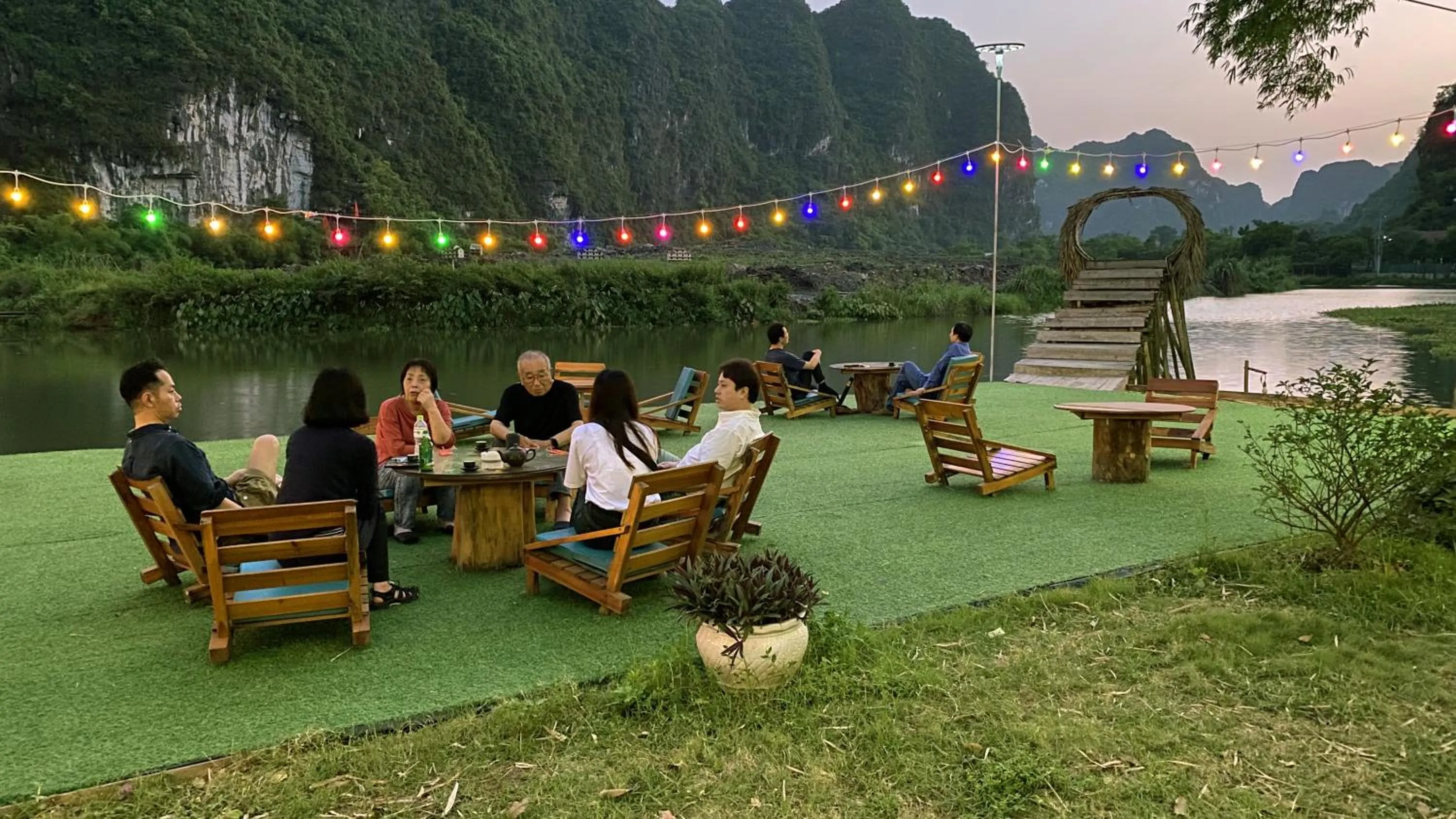 Garden in Quoc Khanh Bamboo Homestay