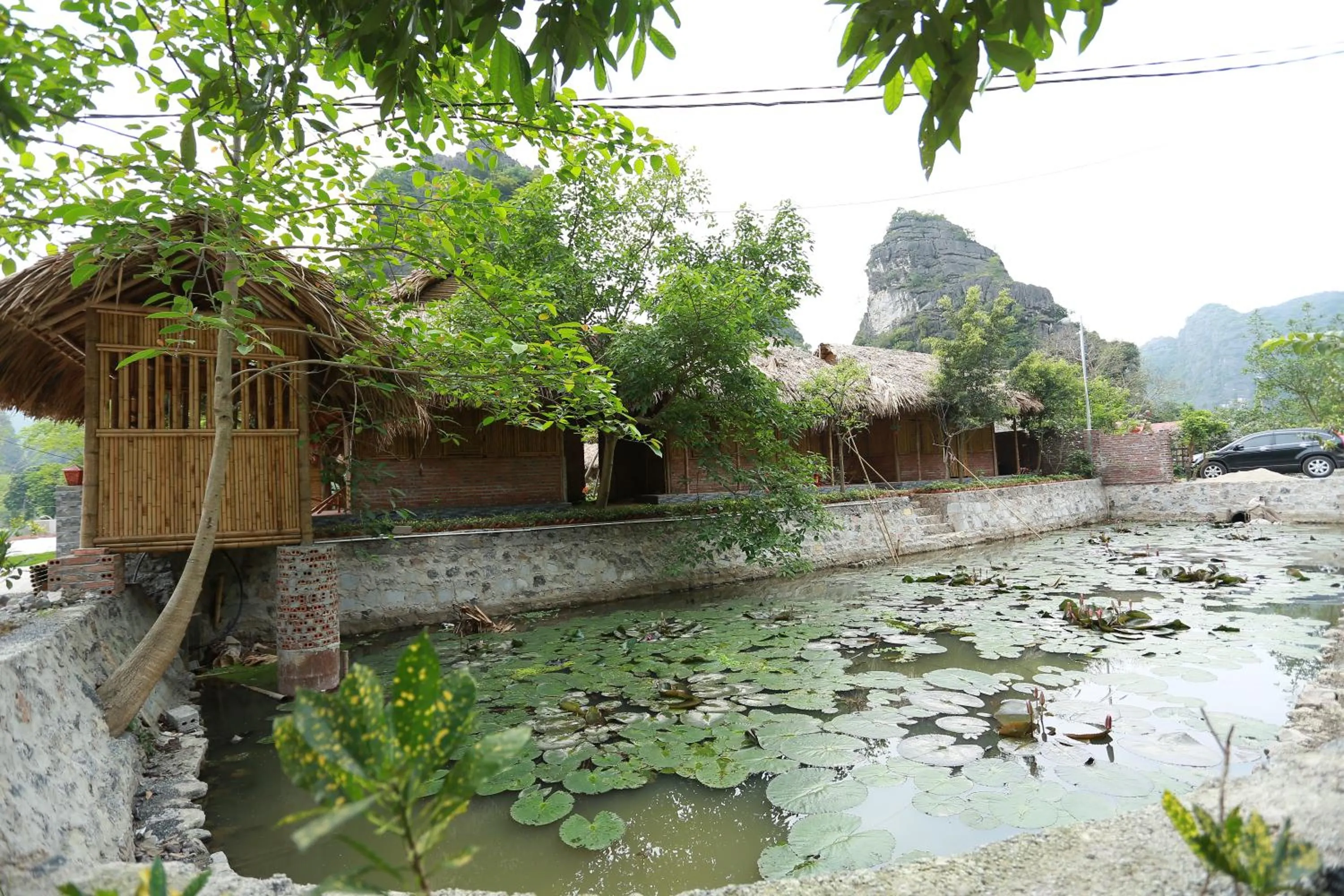 Lake view in Quoc Khanh Bamboo Homestay
