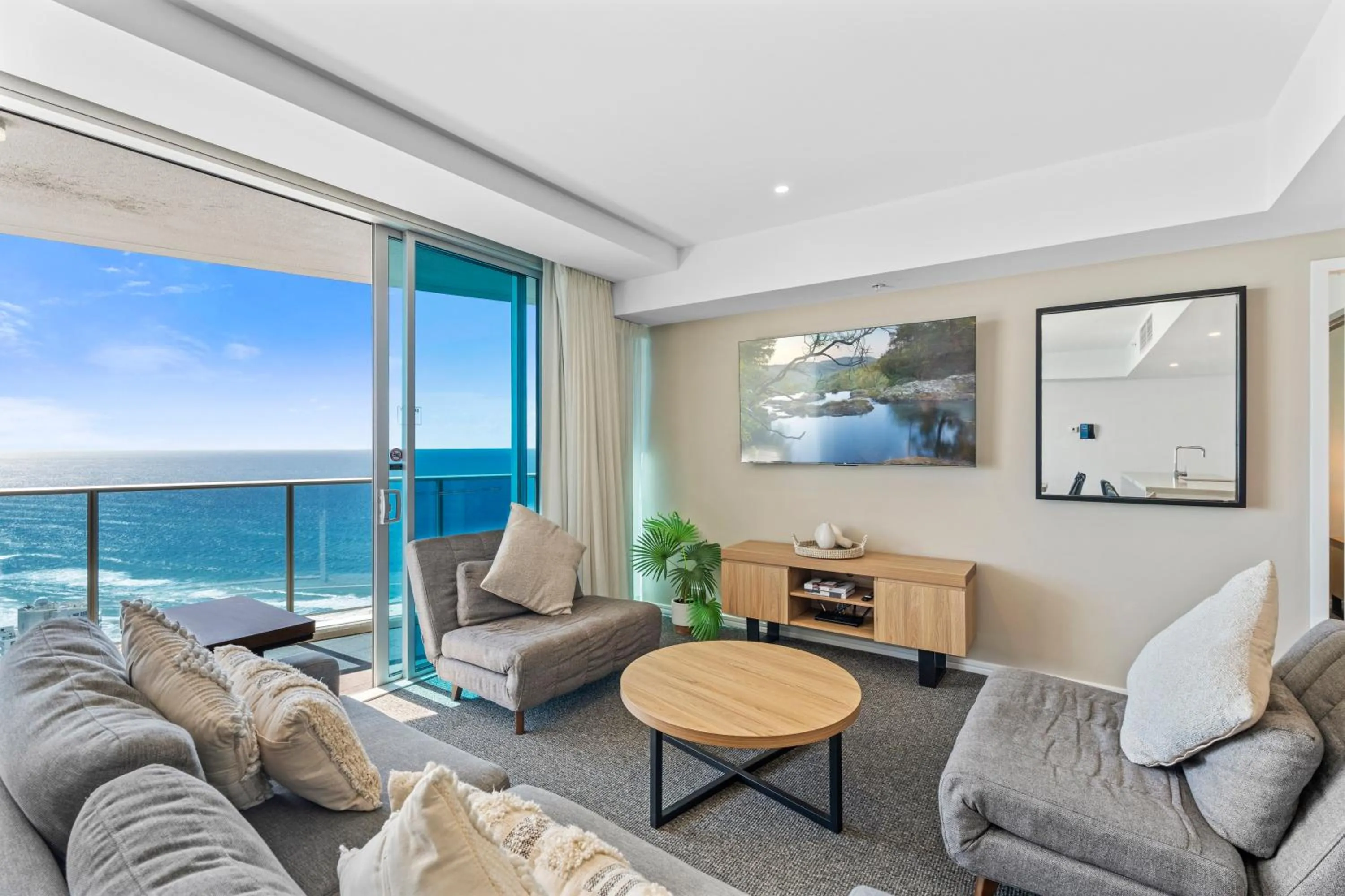 Living room in Orchid Residences - HR Surfers Paradise