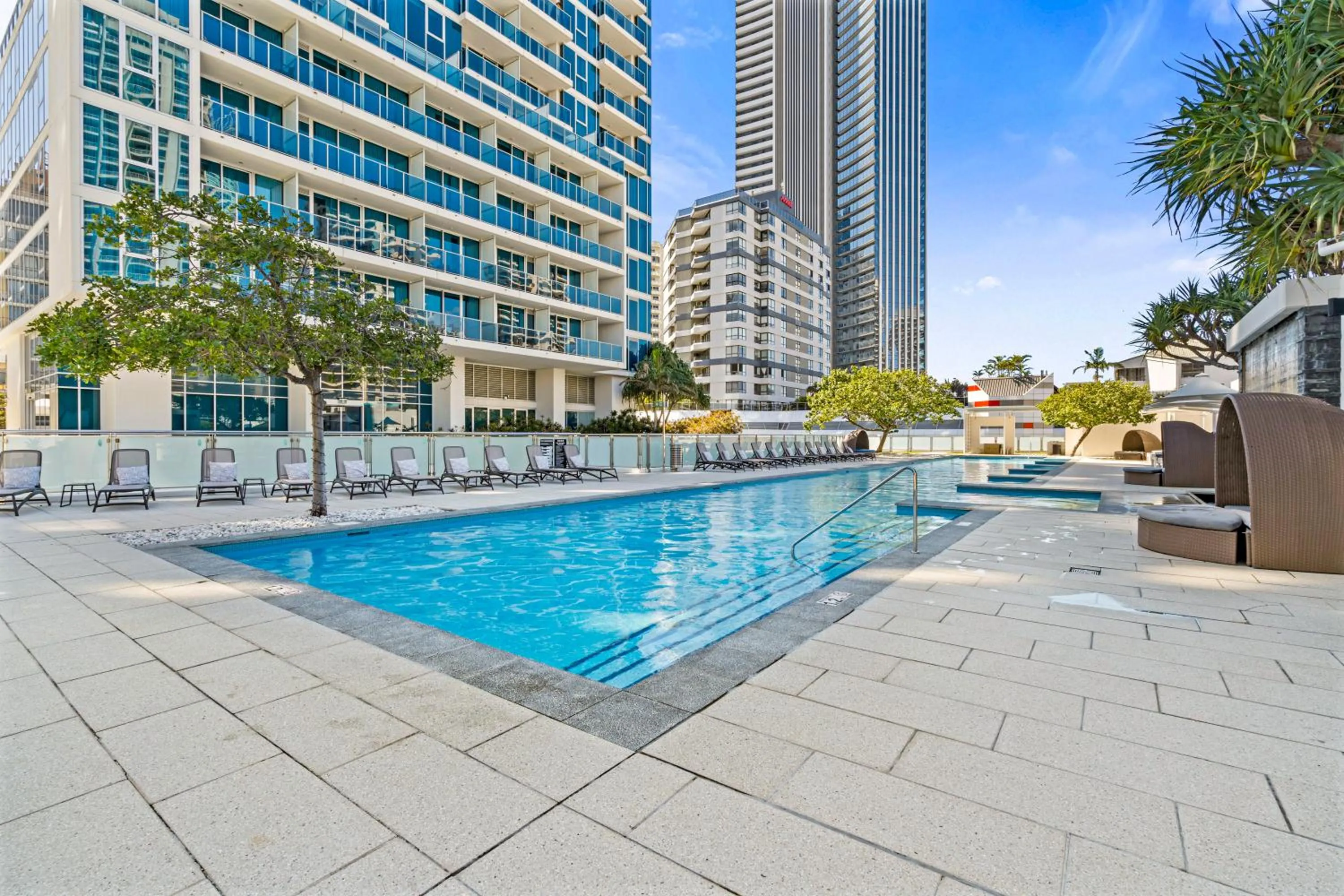 Swimming pool in Orchid Residences - HR Surfers Paradise