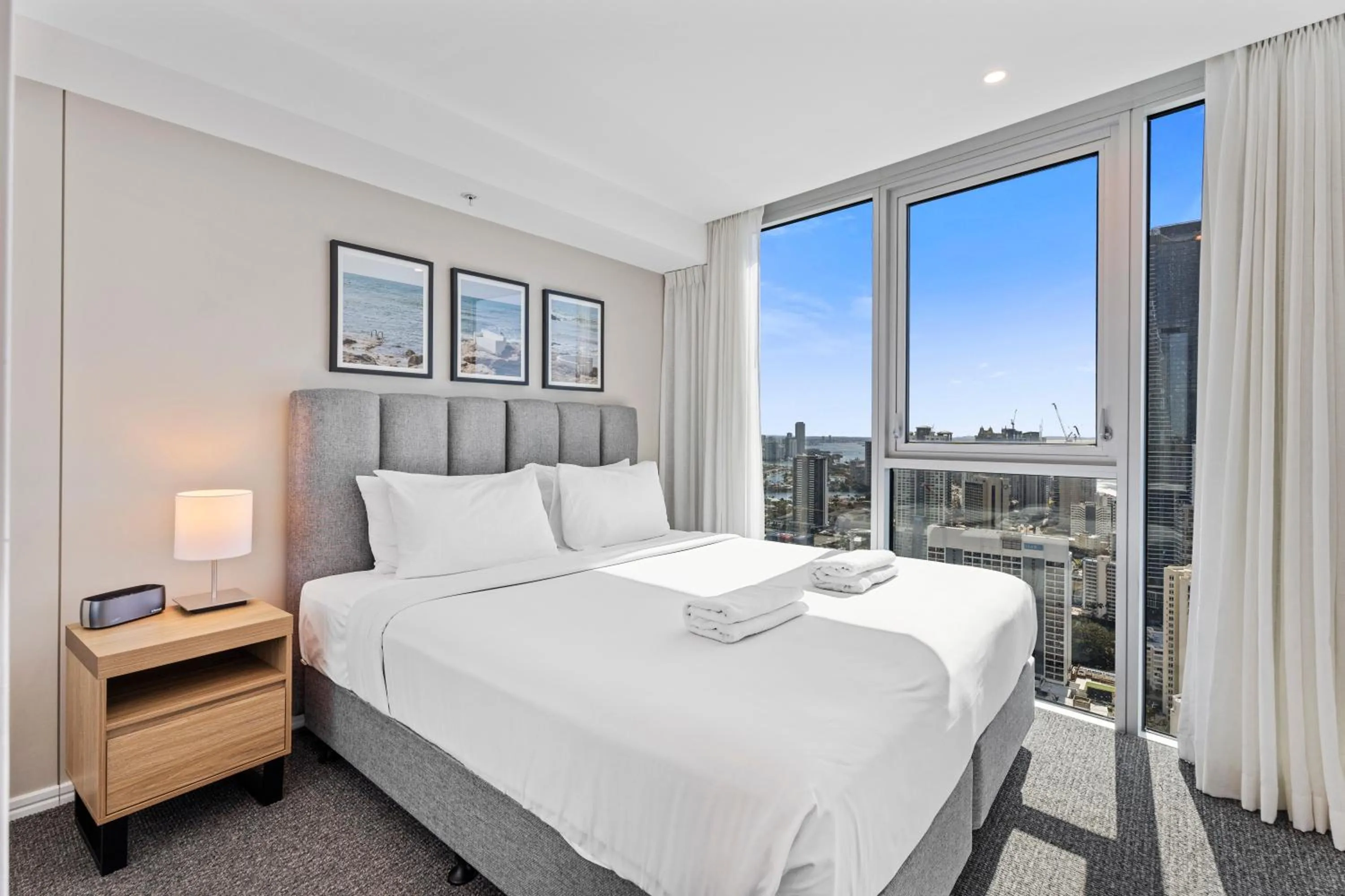 Bedroom, Bed in Orchid Residences - HR Surfers Paradise