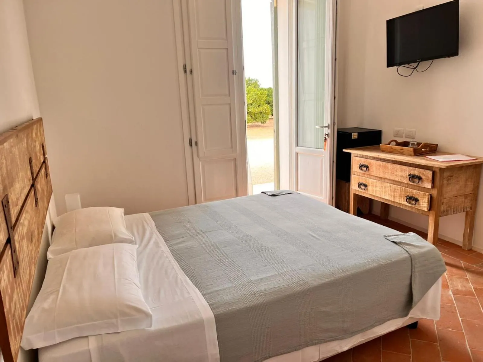 Bed in Agrumare Farm Holiday