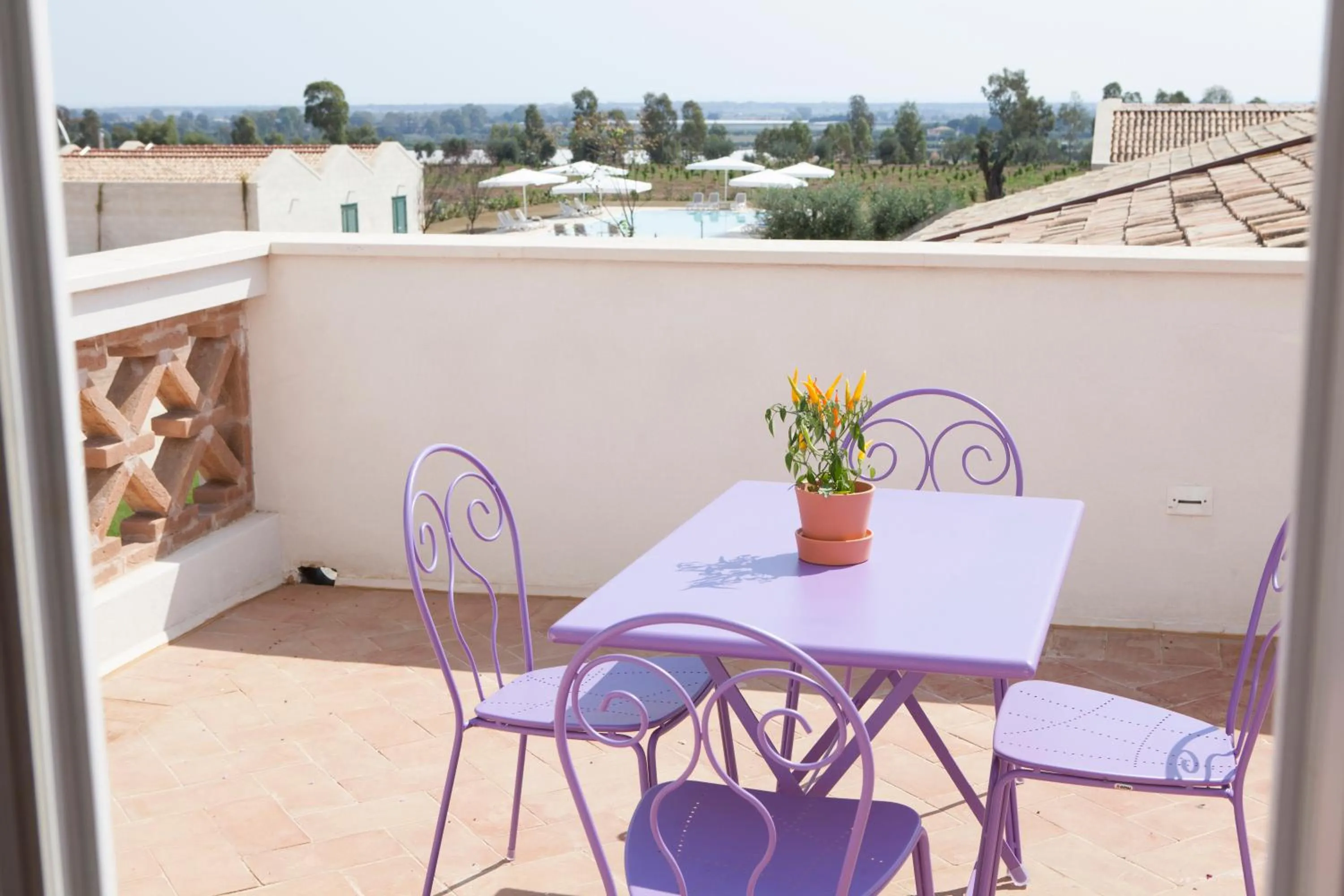 Balcony/Terrace in Agrumare Farm Holiday