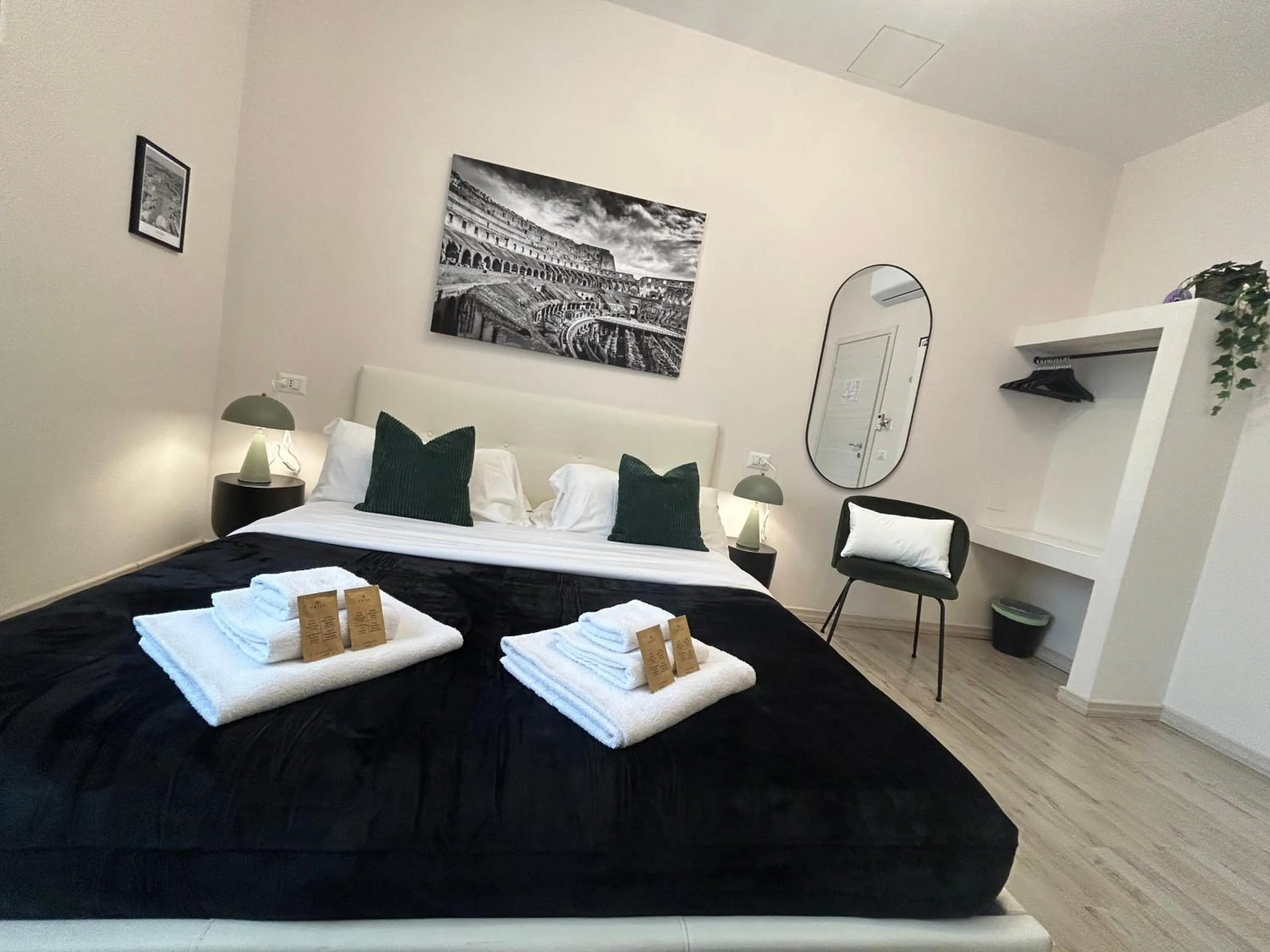 Bed in San Pietro Rooms 84