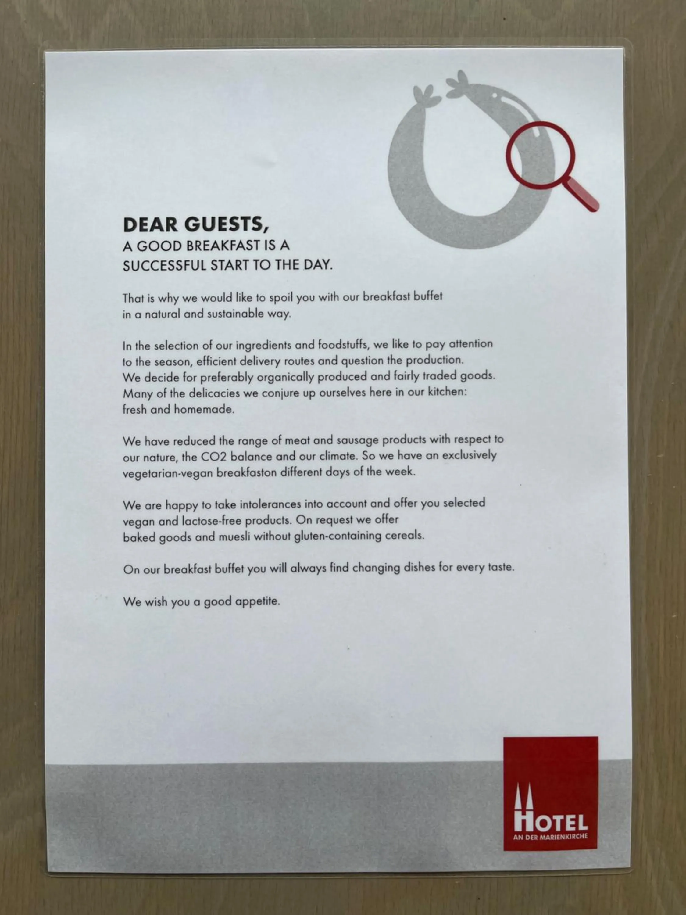 Breakfast in Hotel an der Marienkirche