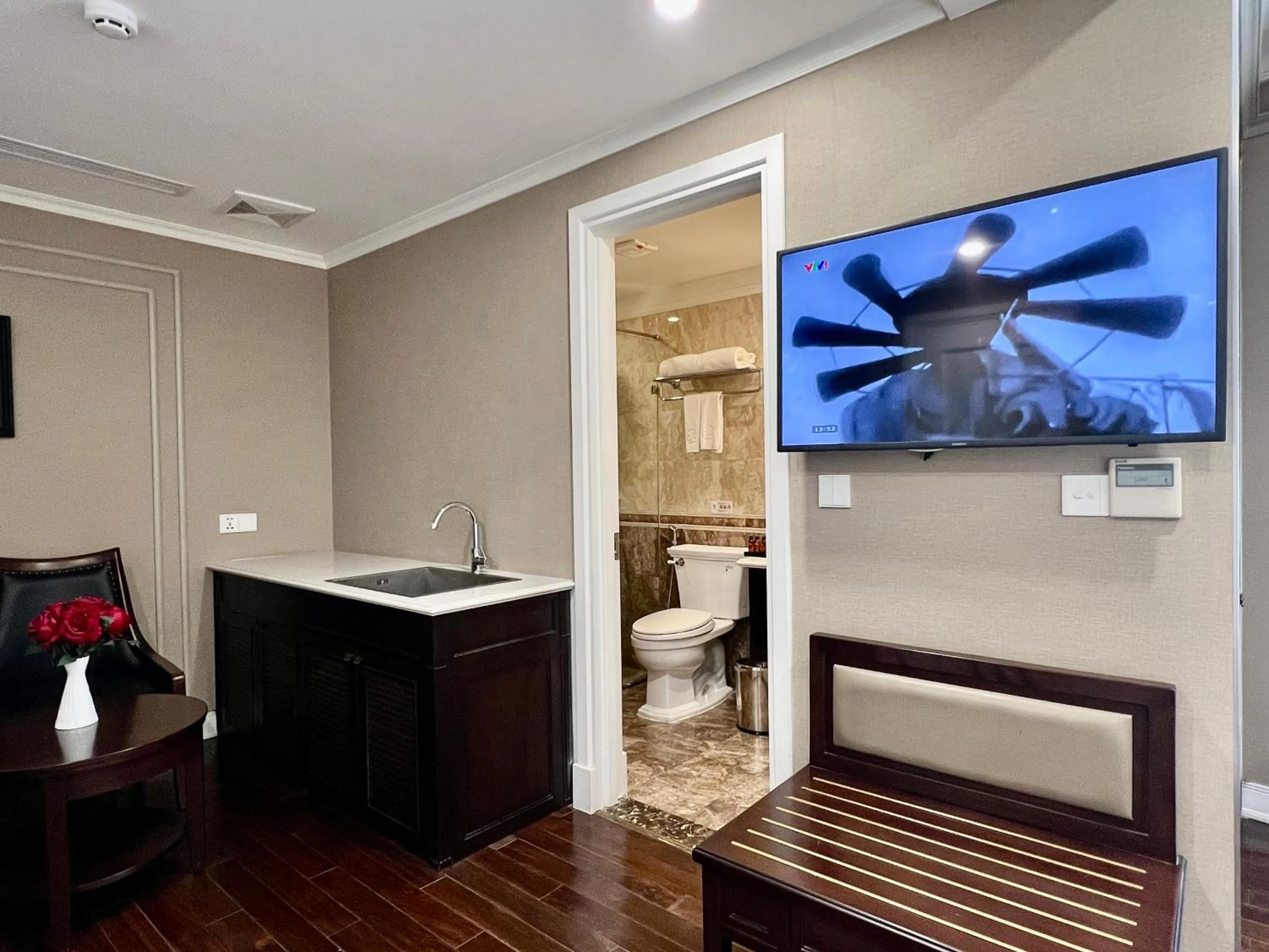 Seating area in Hotel du Monde