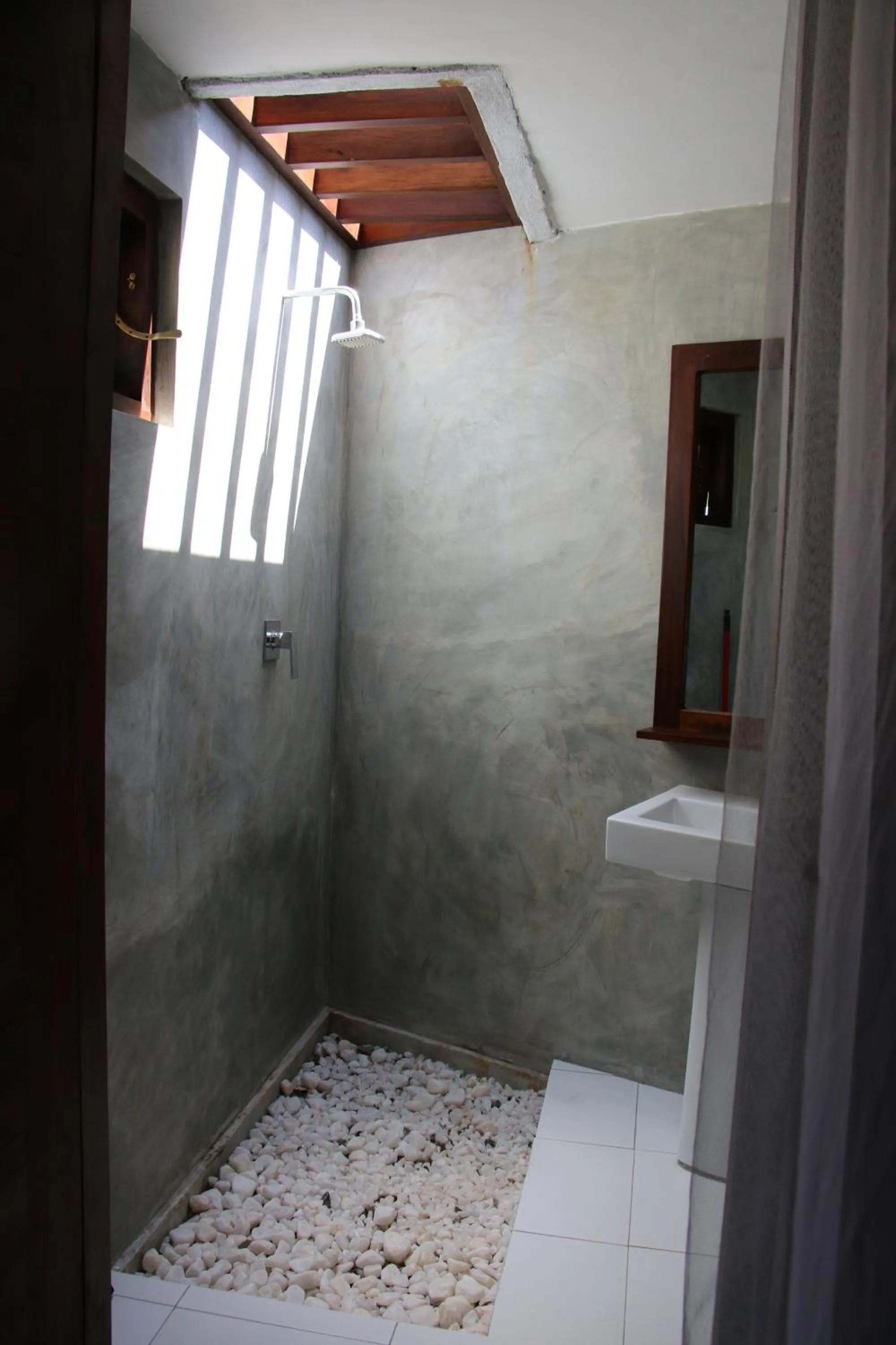Shower in Shiva's Beach Cabanas