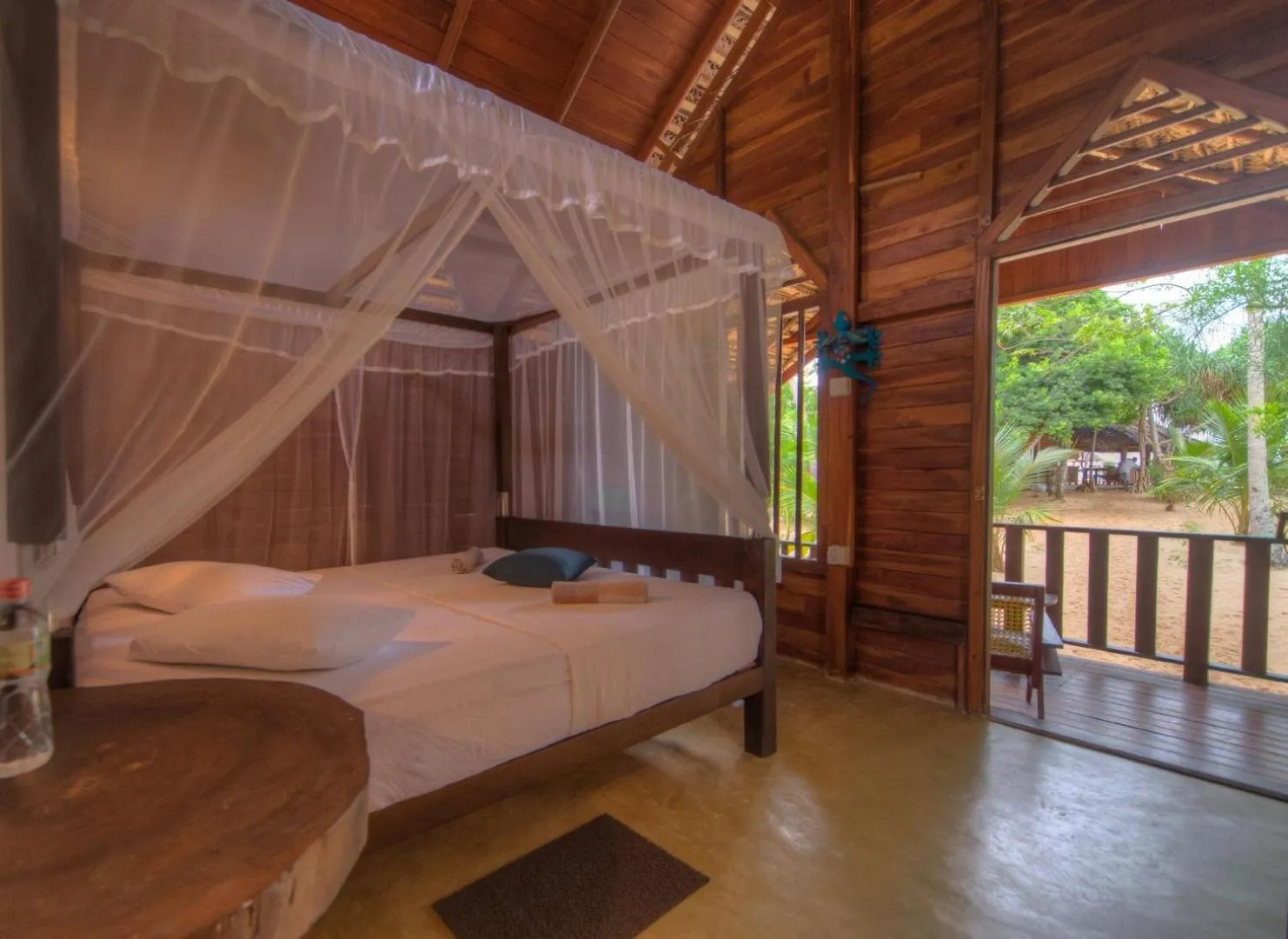 Bed in Shiva's Beach Cabanas