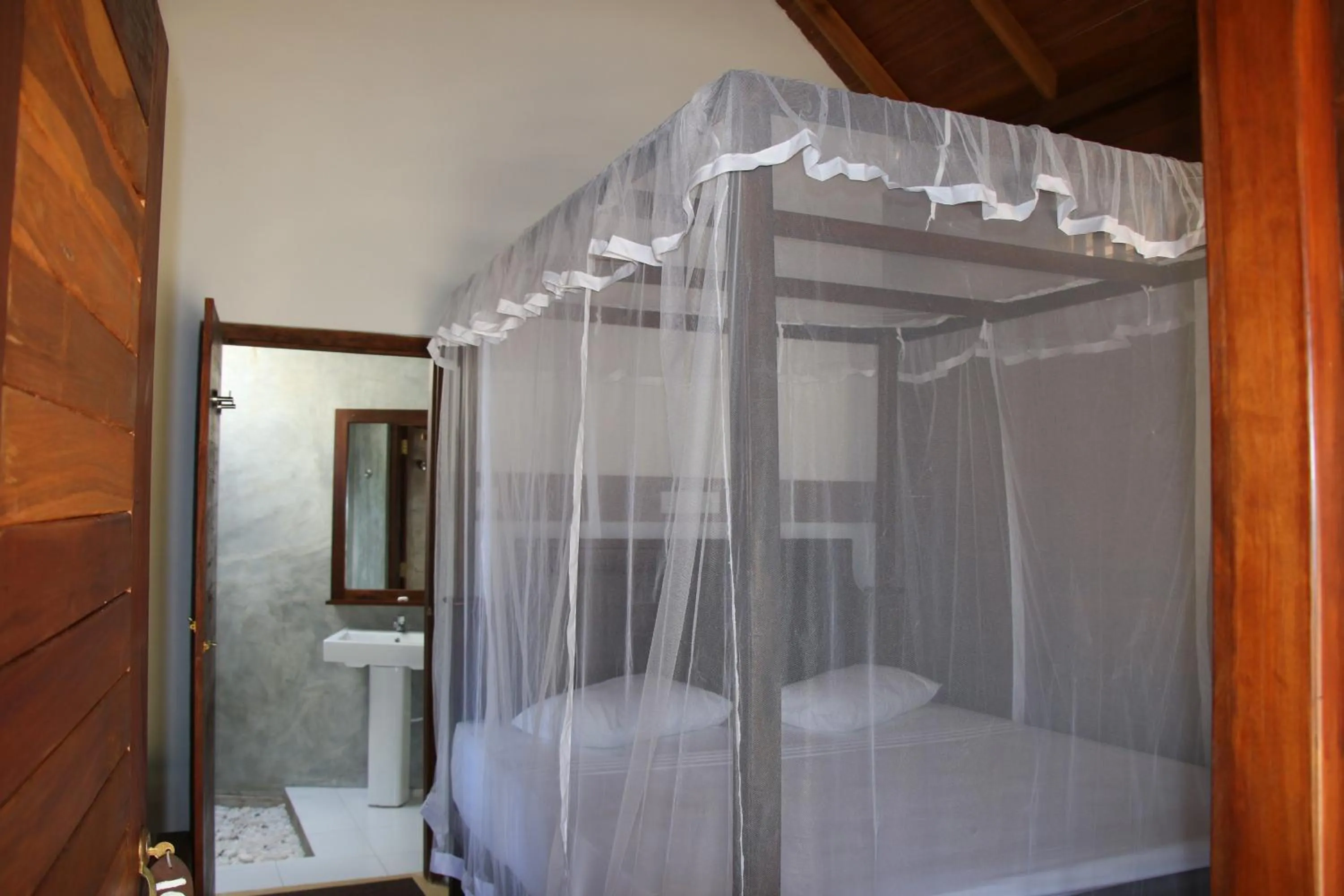 Bed in Shiva's Beach Cabanas