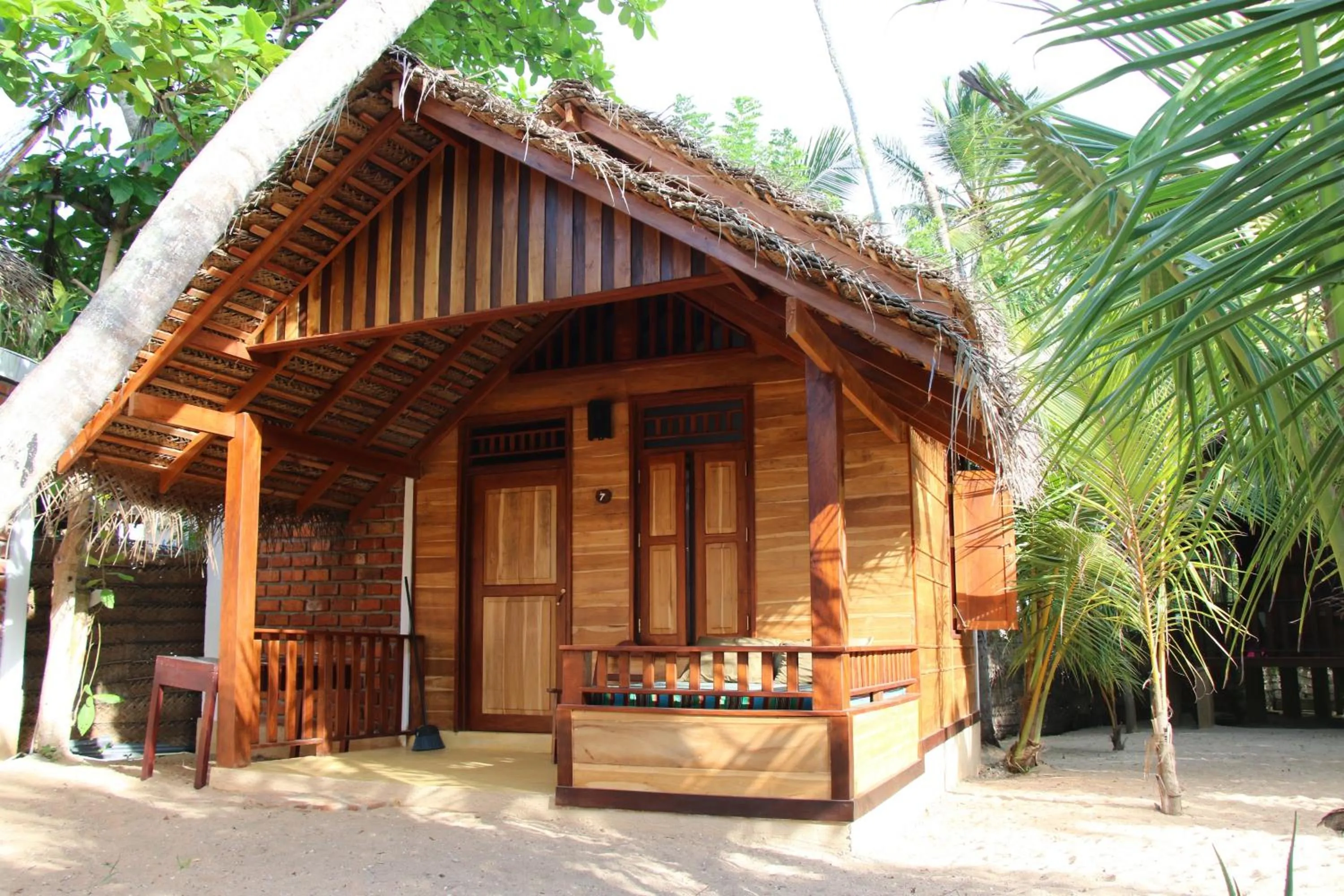 Balcony/Terrace in Shiva's Beach Cabanas