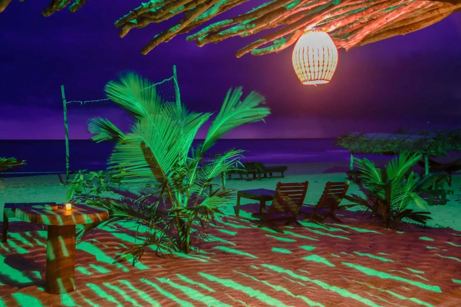 Evening entertainment in Shiva's Beach Cabanas