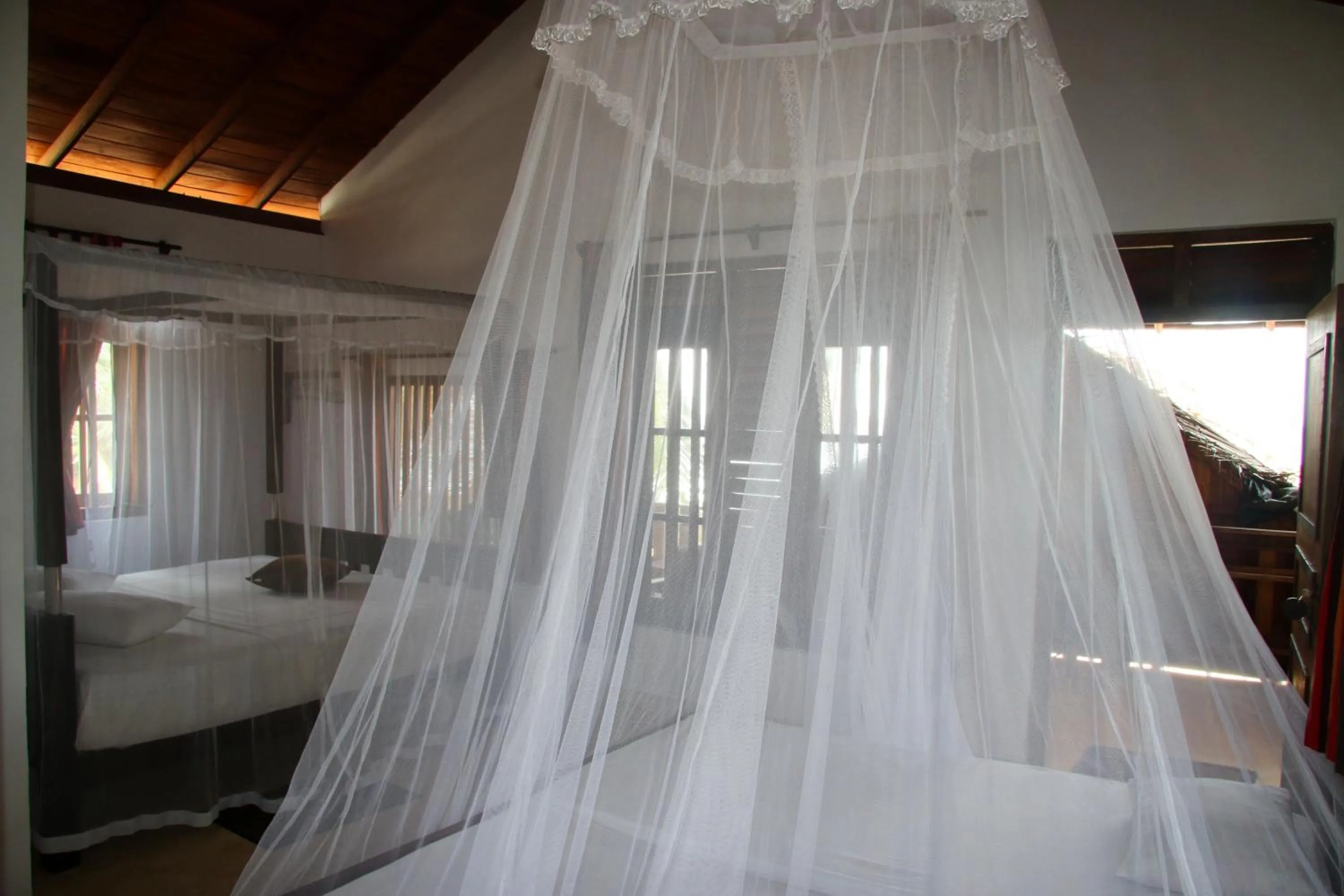 Bed in Shiva's Beach Cabanas