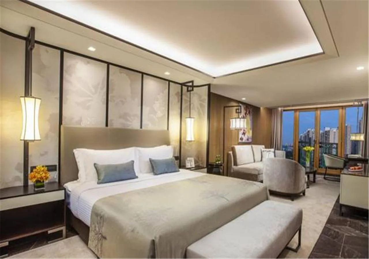 Bedroom, Bed in Ascott Riverside Garden Beijing