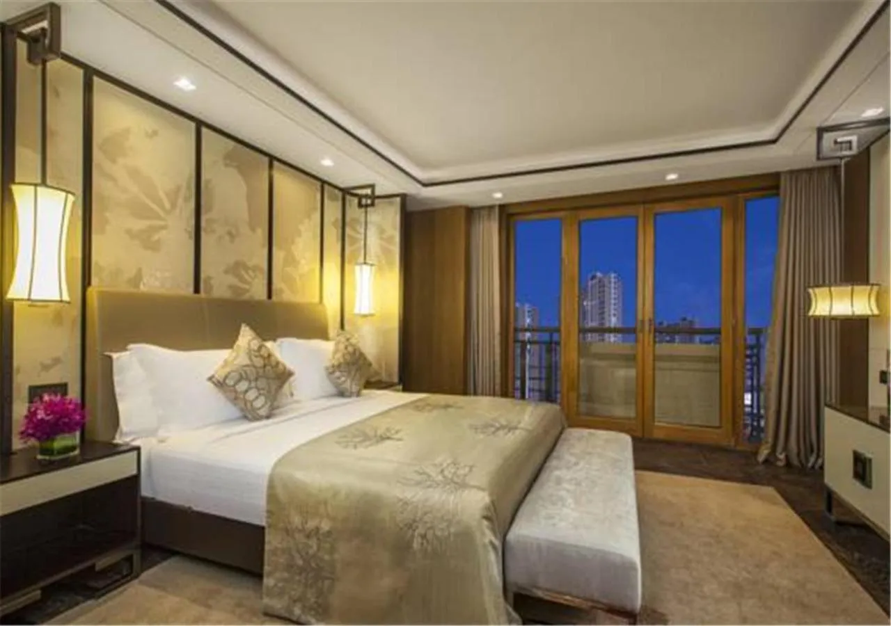 Bedroom, Bed in Ascott Riverside Garden Beijing