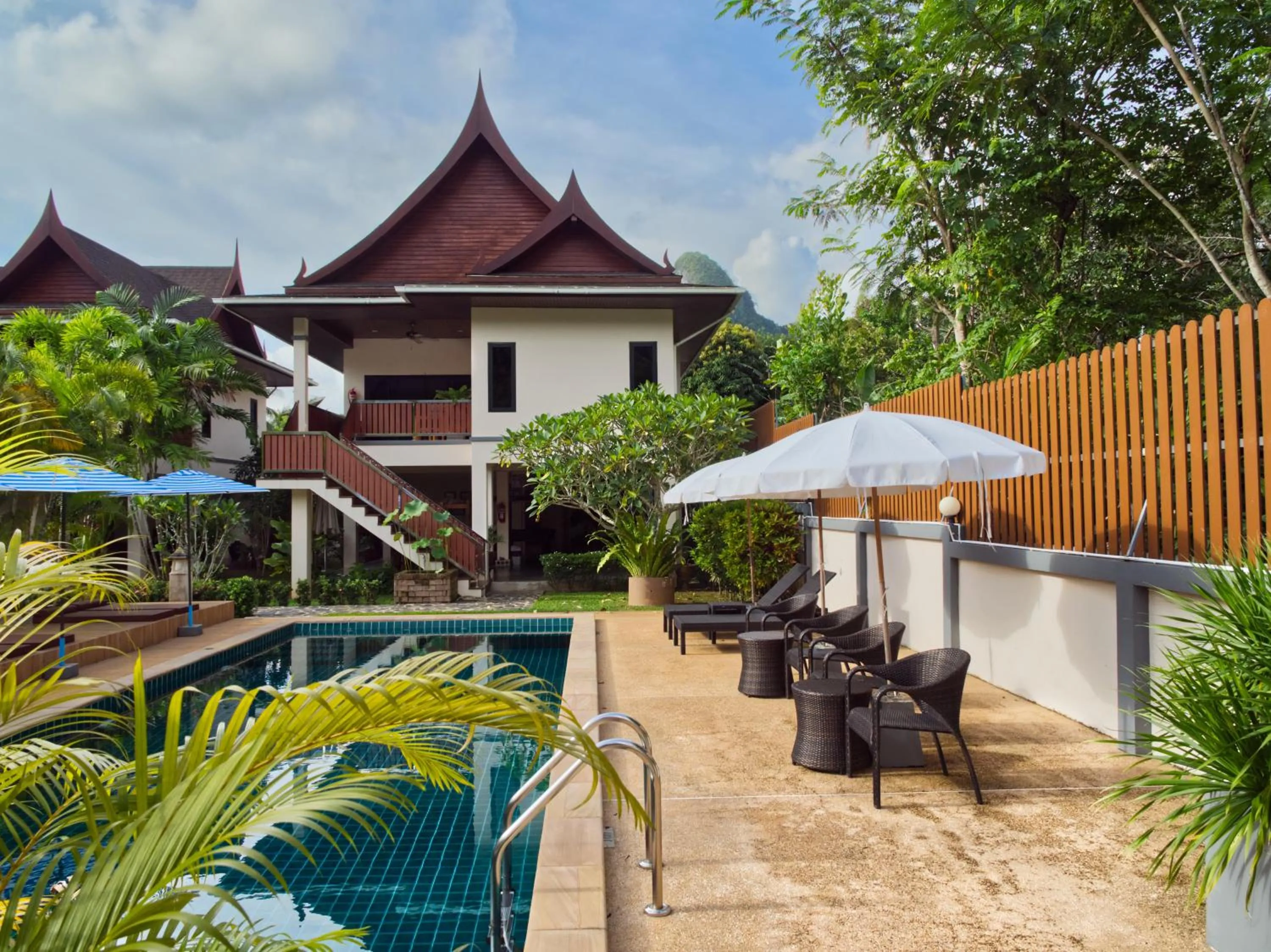 Pool view in Chanapha Residence