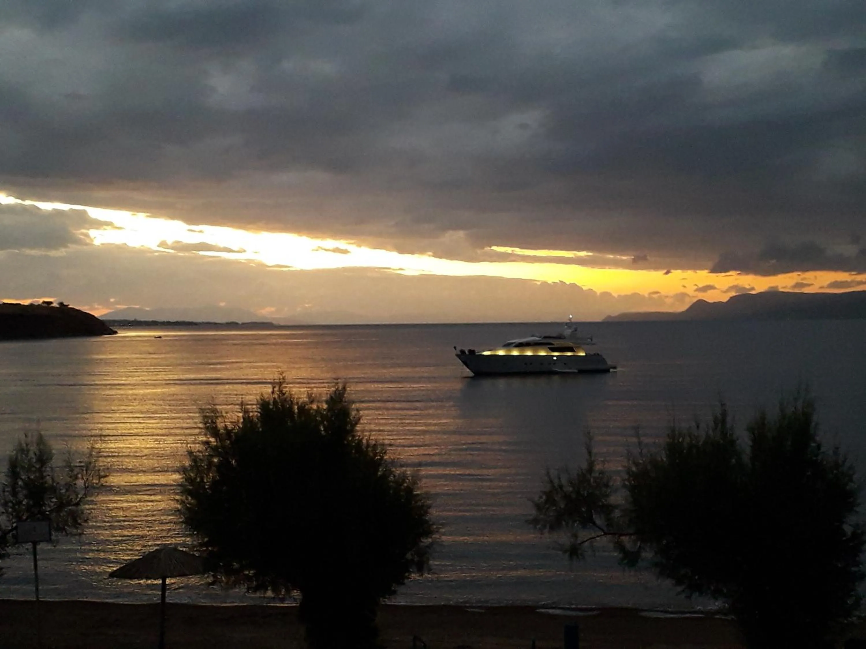 Sunset in Poseidon Hotel