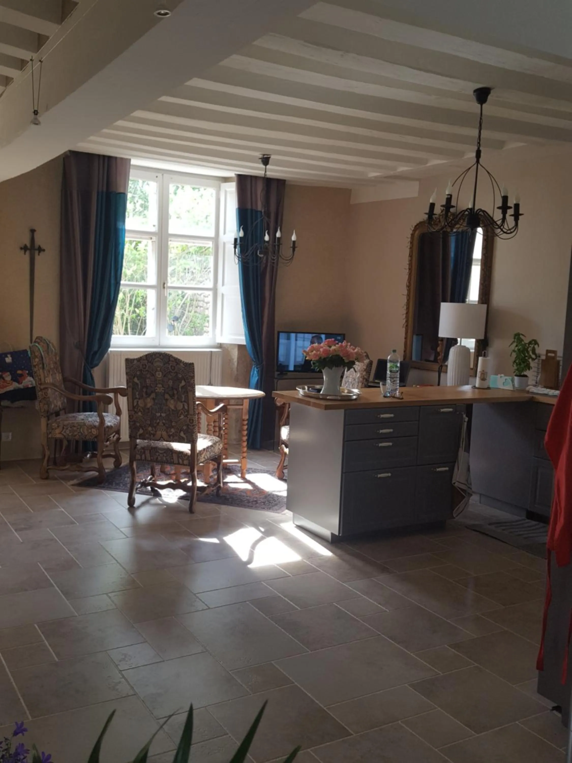 Communal lounge/ TV room in closerie des laudieres