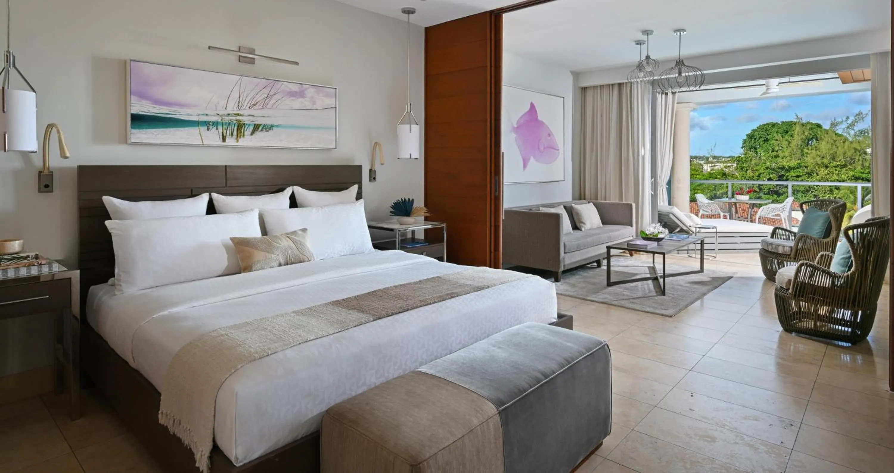 Photo of the whole room, Bed in Sandals Royal Barbados All Inclusive - Couples Only