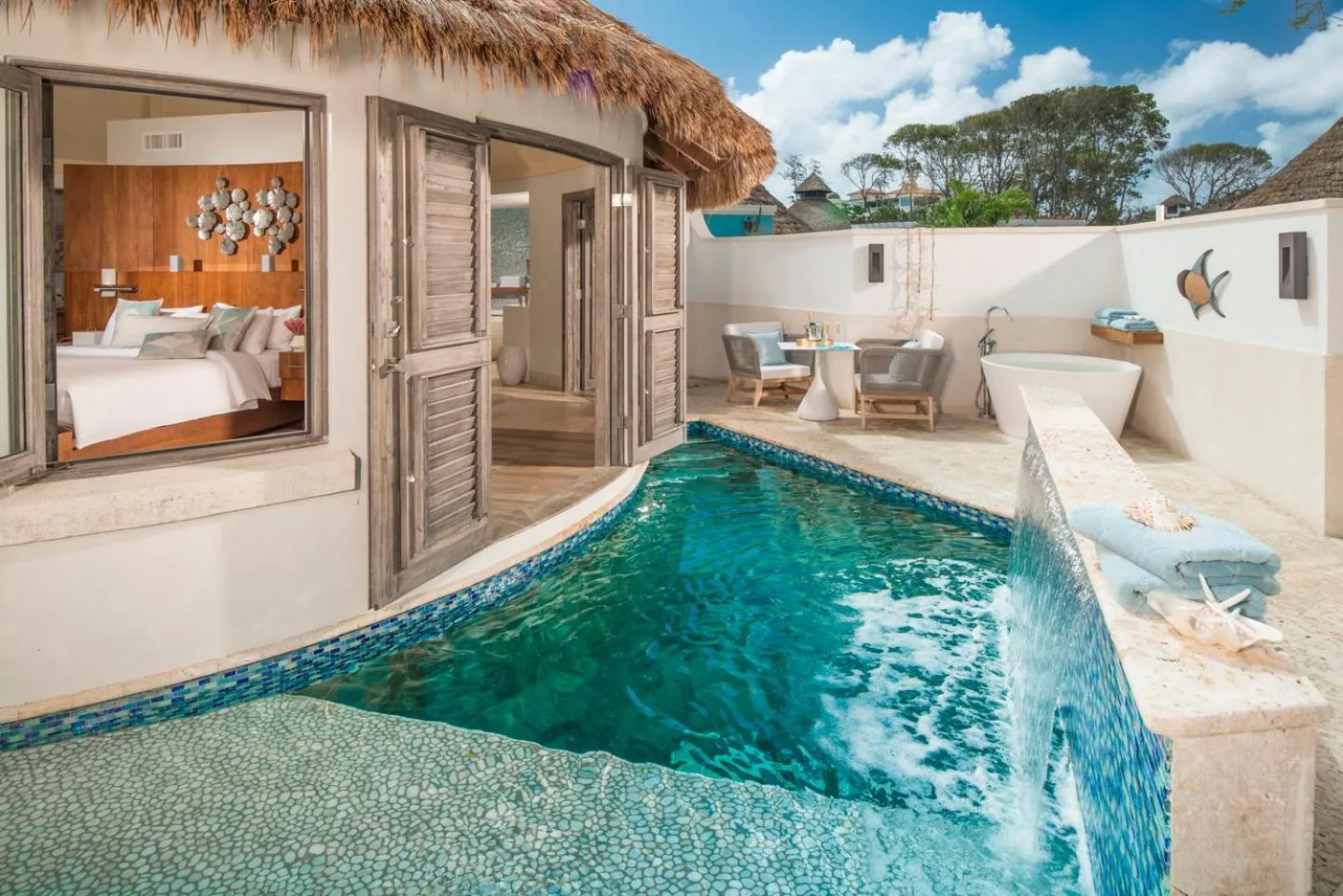 South Seas Royal Rondoval Butler Suite with Private Pool Sanctuary in Sandals Royal Barbados All Inclusive - Couples Only