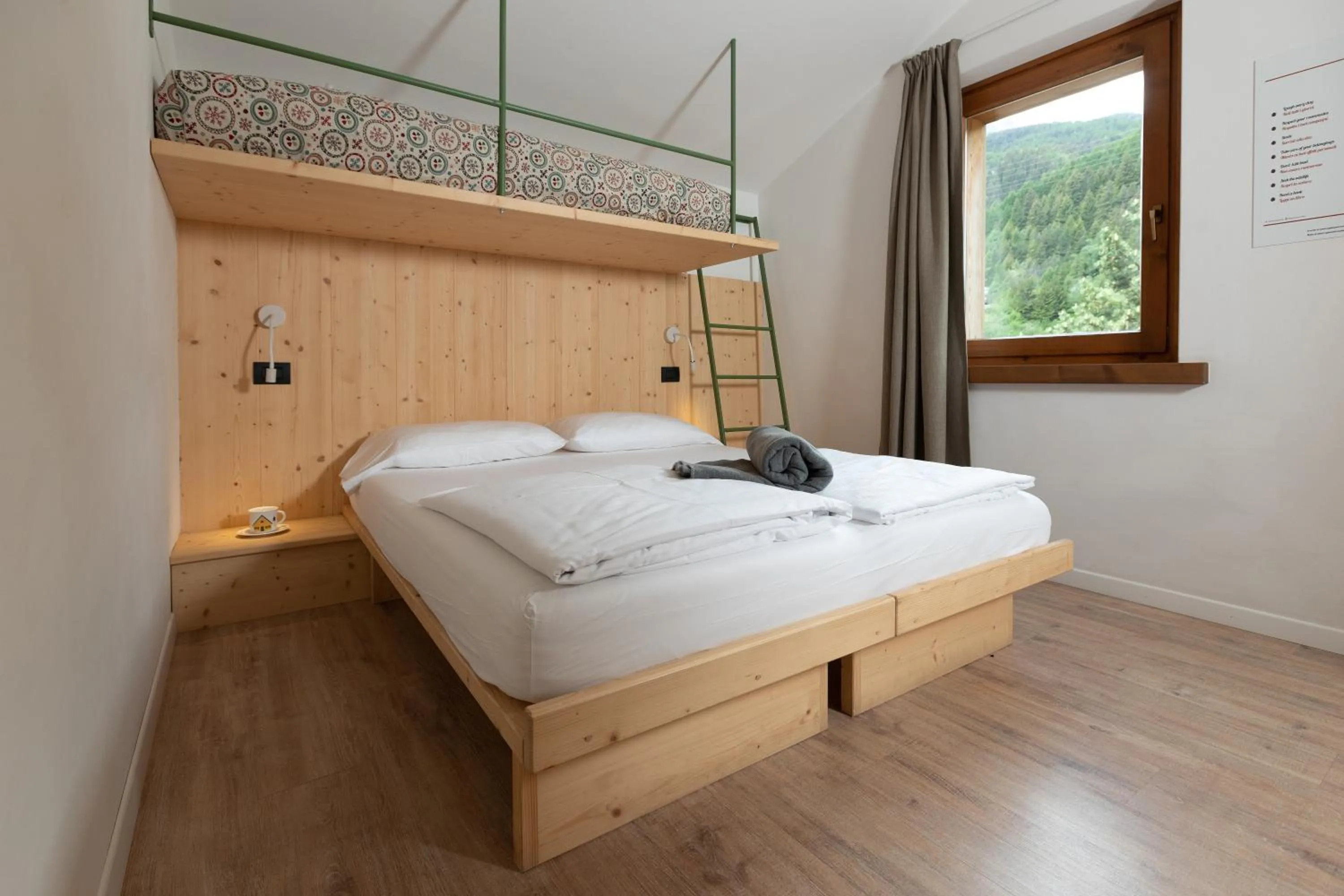 Bedroom, Bed in Ostello Alpino