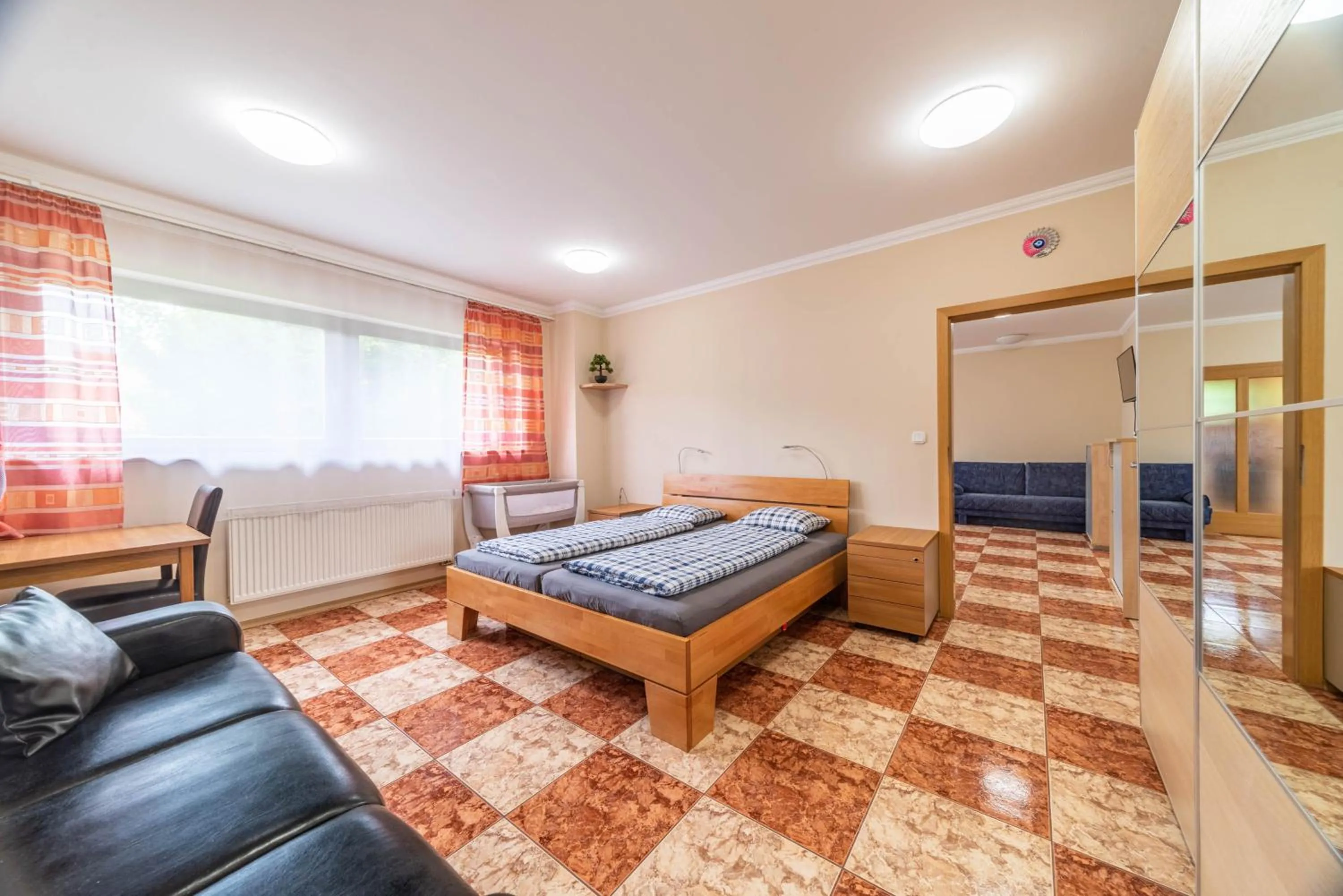 Living room, Bed in Apartmán blizko centra Prahy