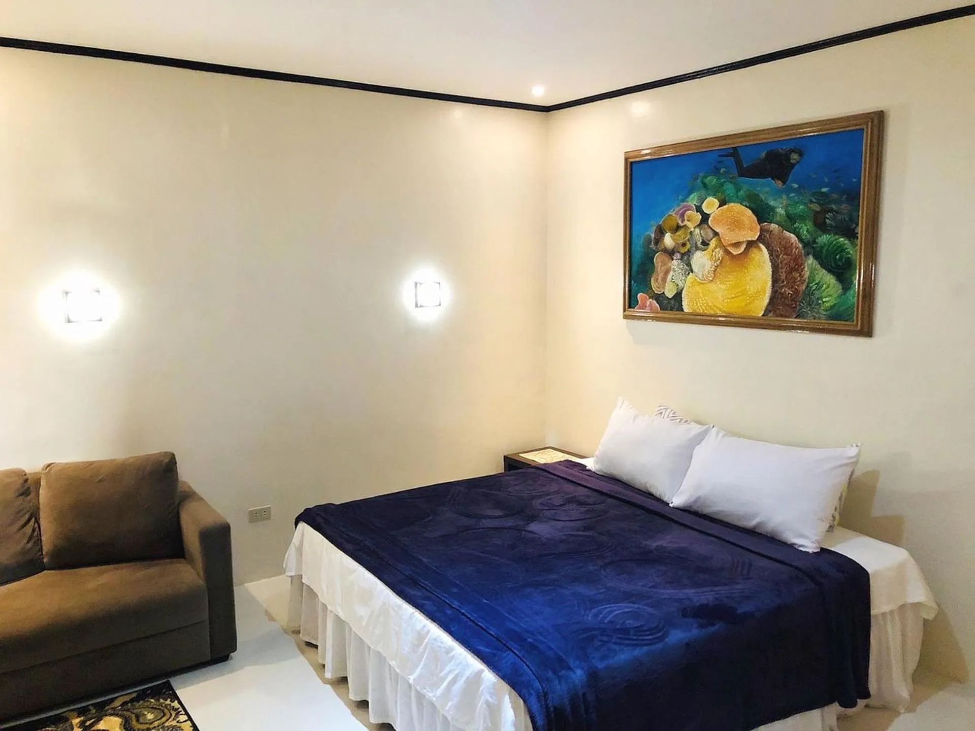 Bed in Bentrina Diving Resort