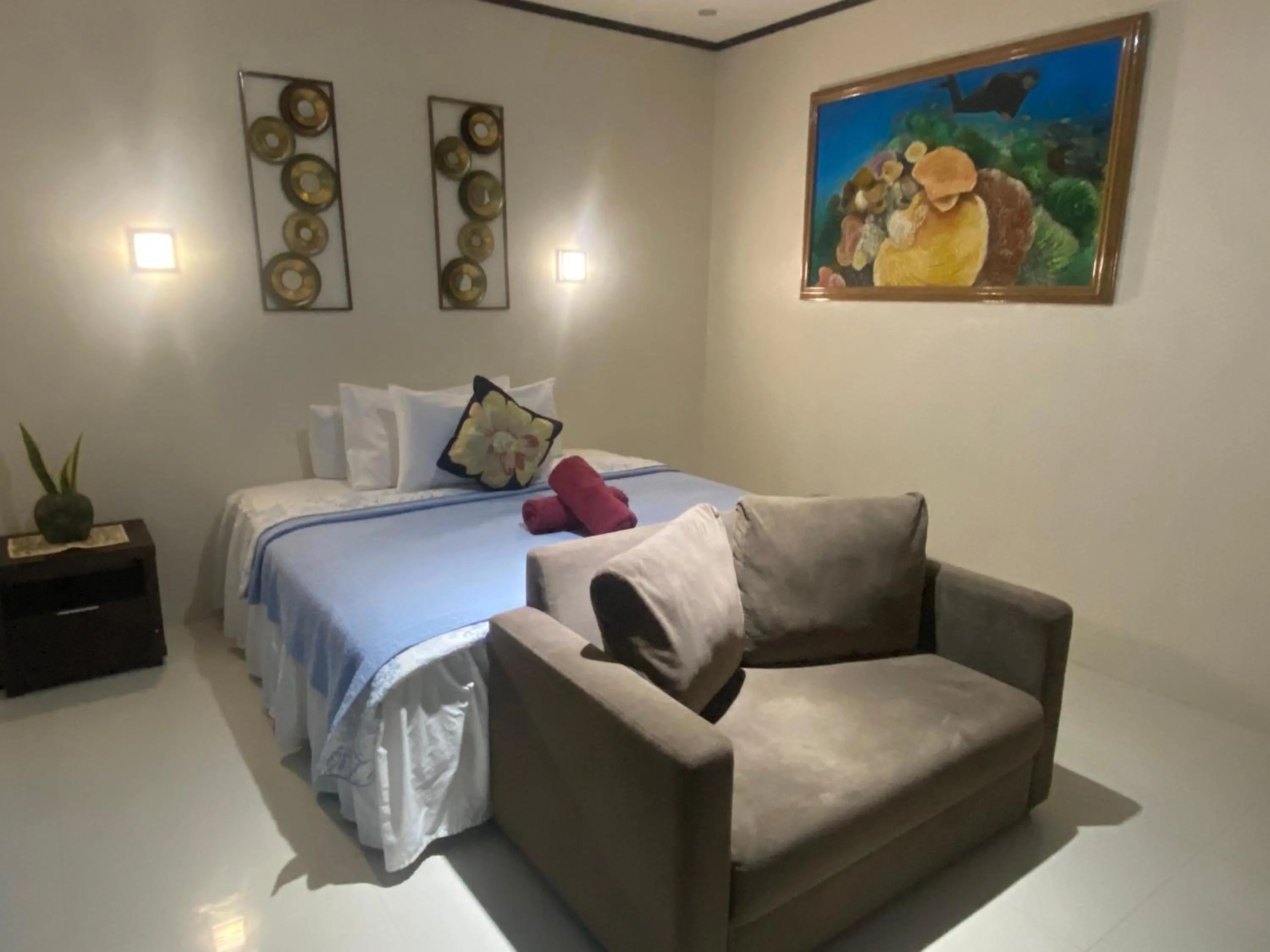 Bedroom, Bed in Bentrina Diving Resort