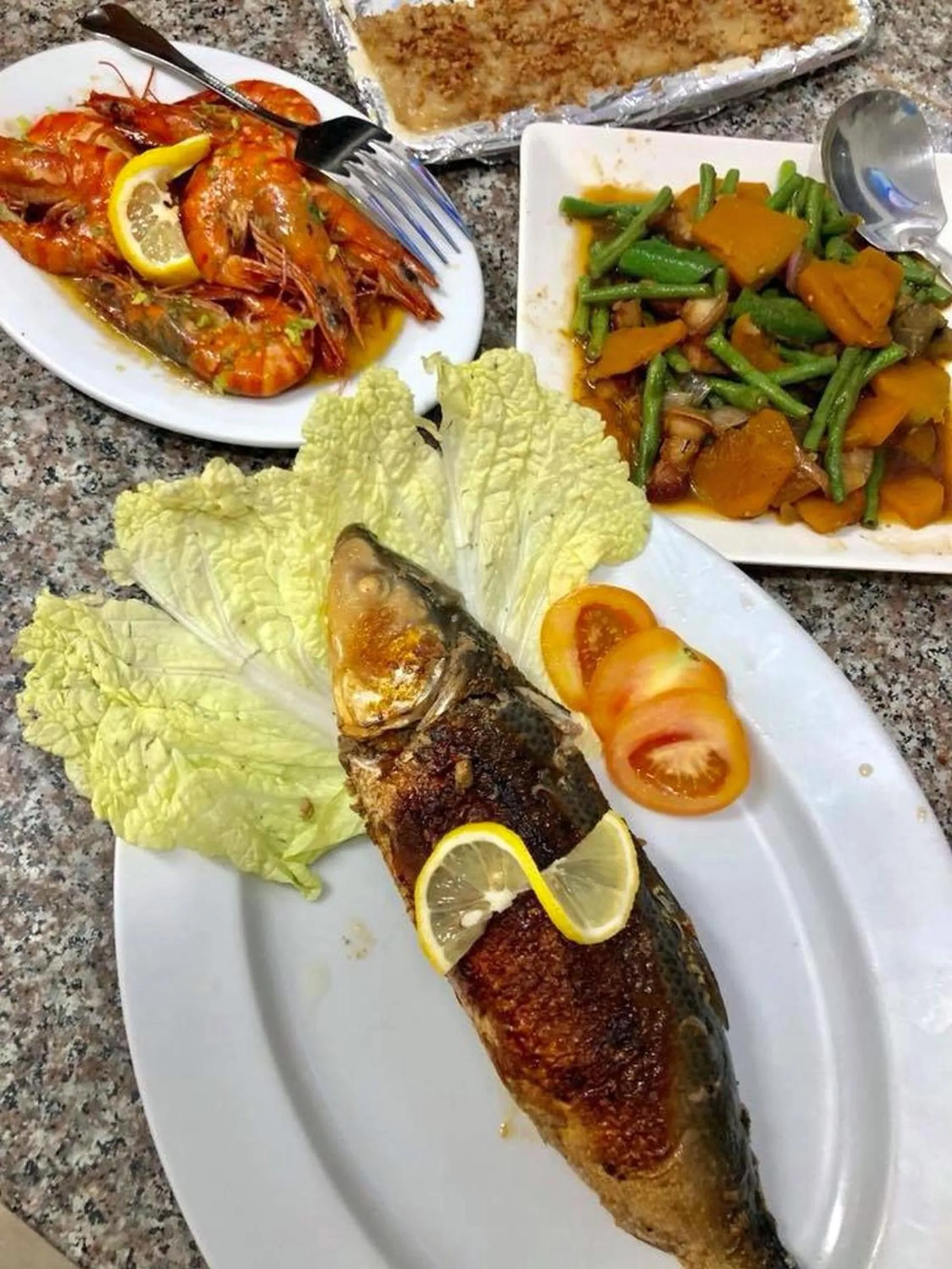 Food close-up in Bentrina Diving Resort