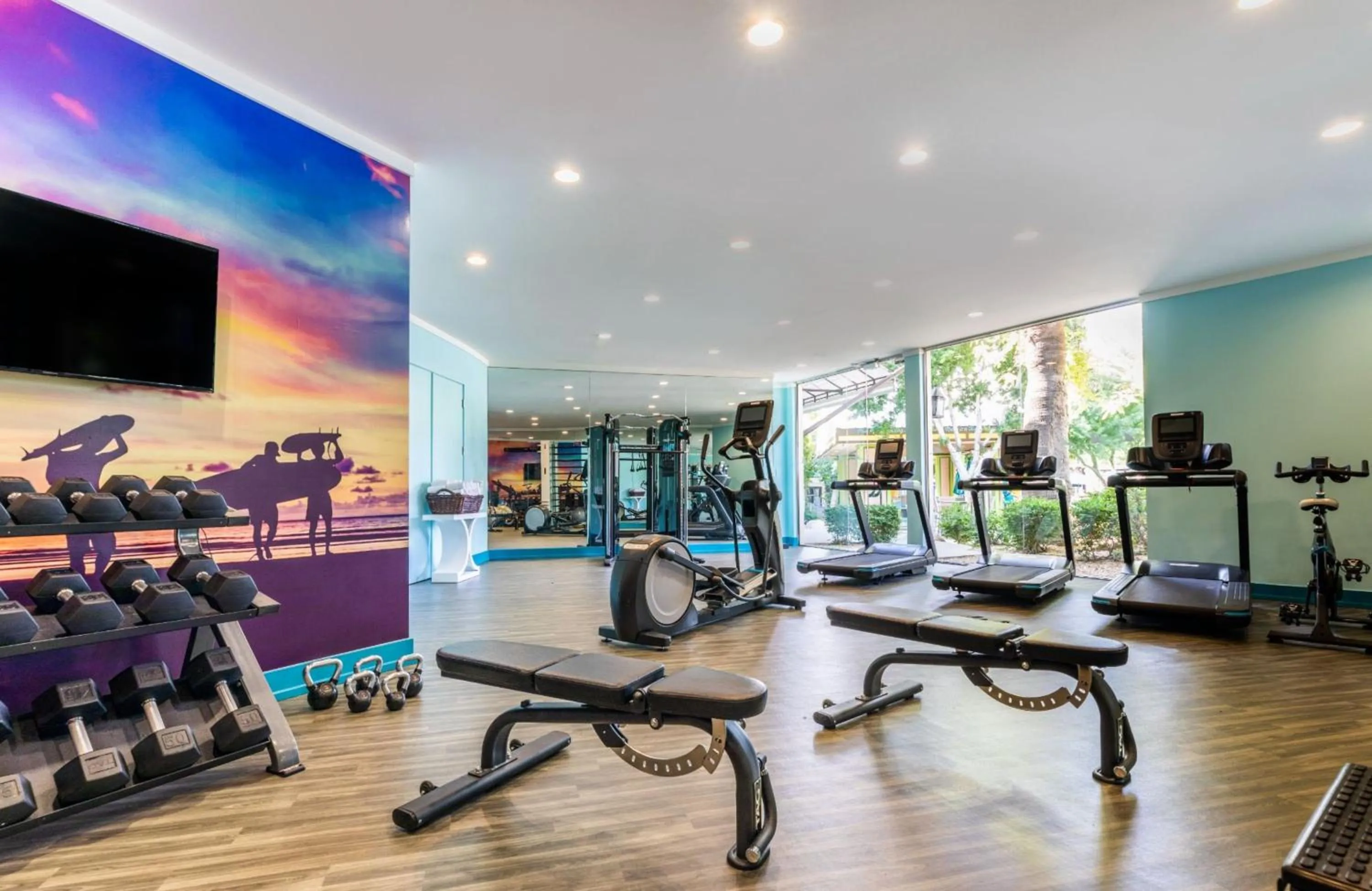 Fitness centre/facilities in Riviera Resort Palm Springs