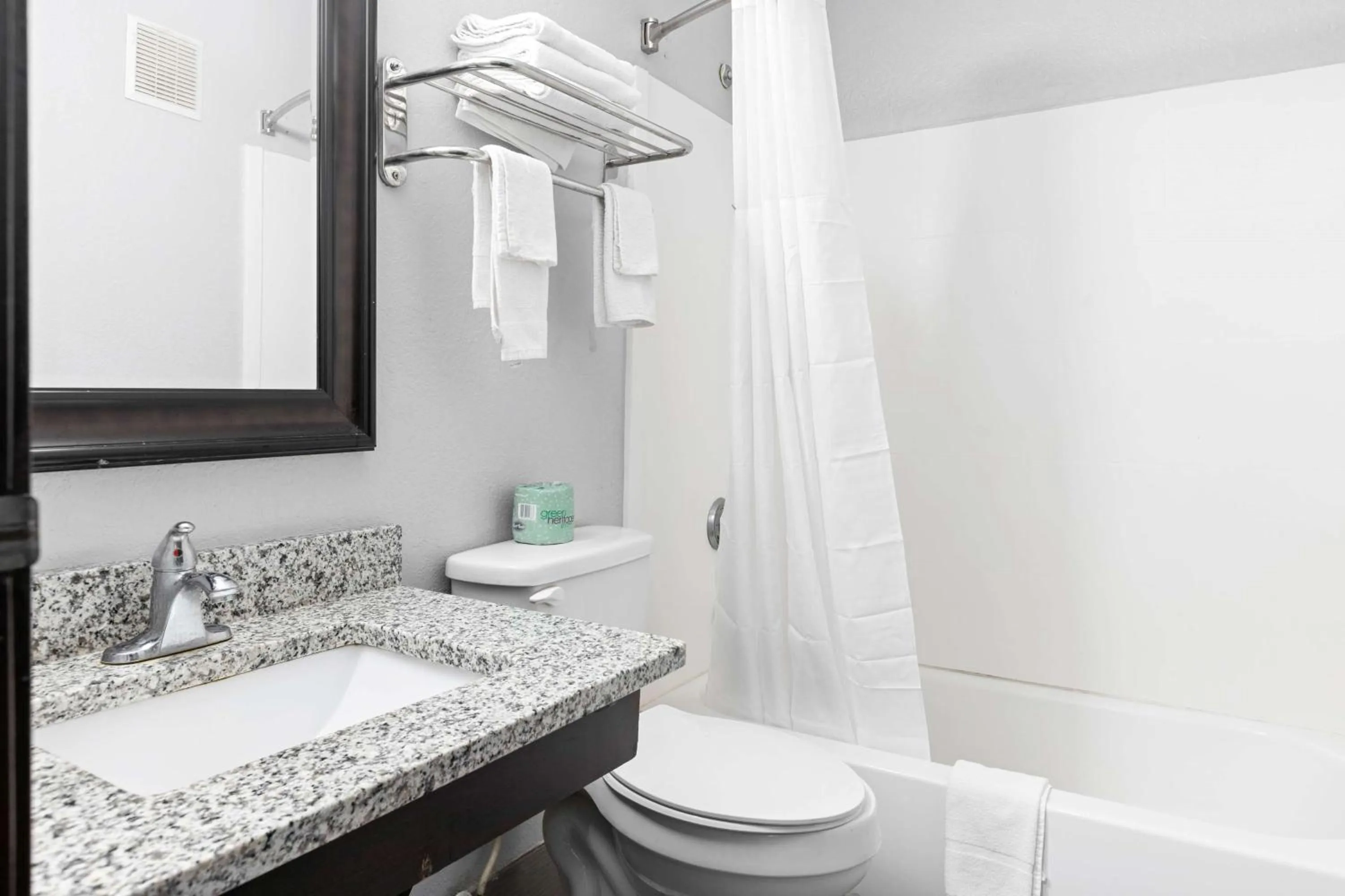 Bathroom in Days Inn by Wyndham Savannah Gateway I-95