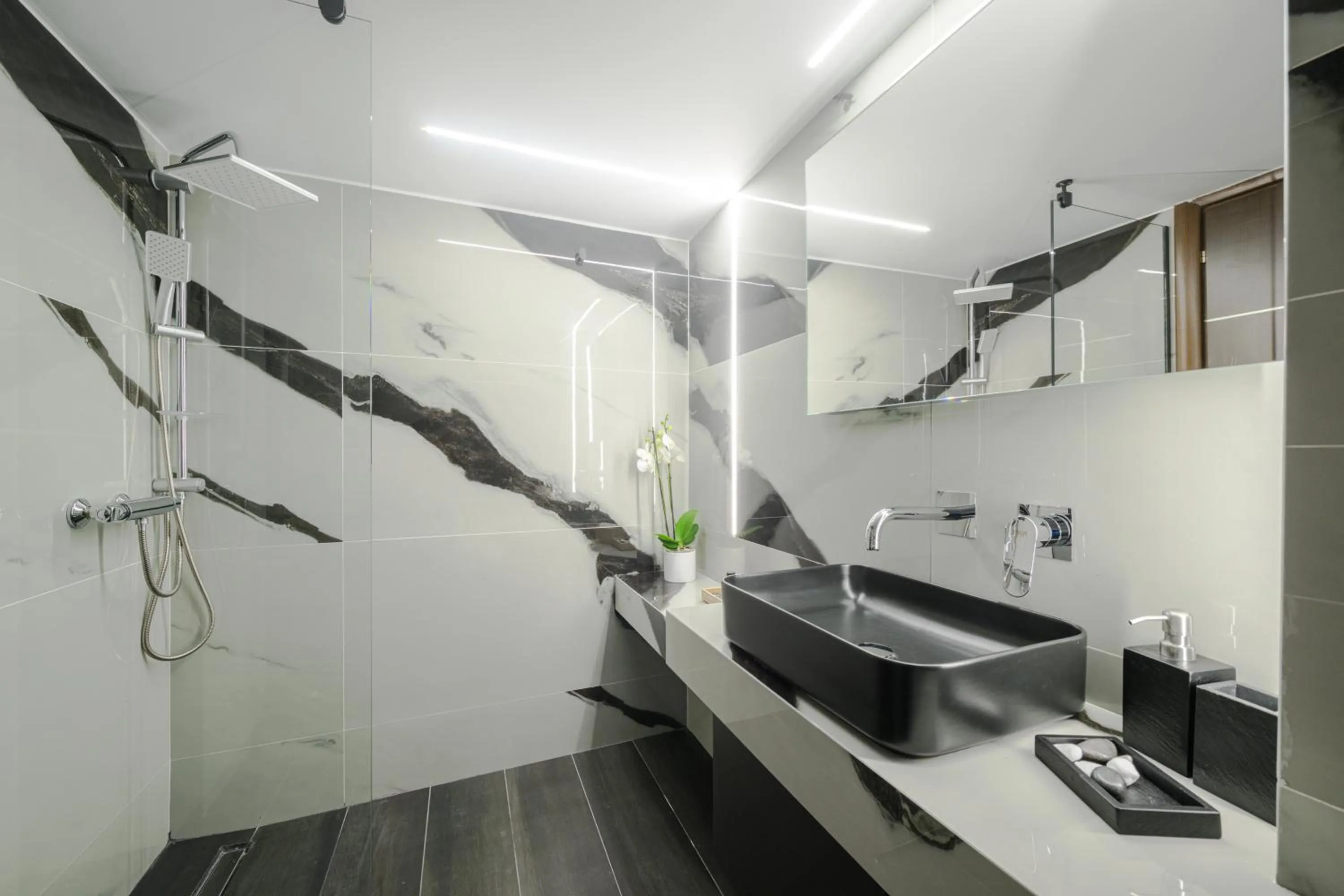 Shower in Acropolis View Deluxe Penthouse & Luxury Apartments