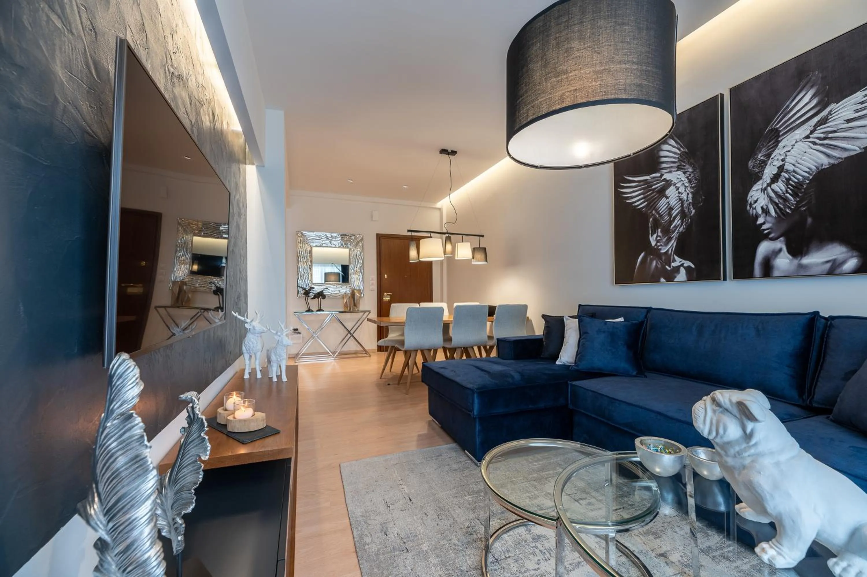 Living room in Acropolis View Deluxe Penthouse & Luxury Apartments